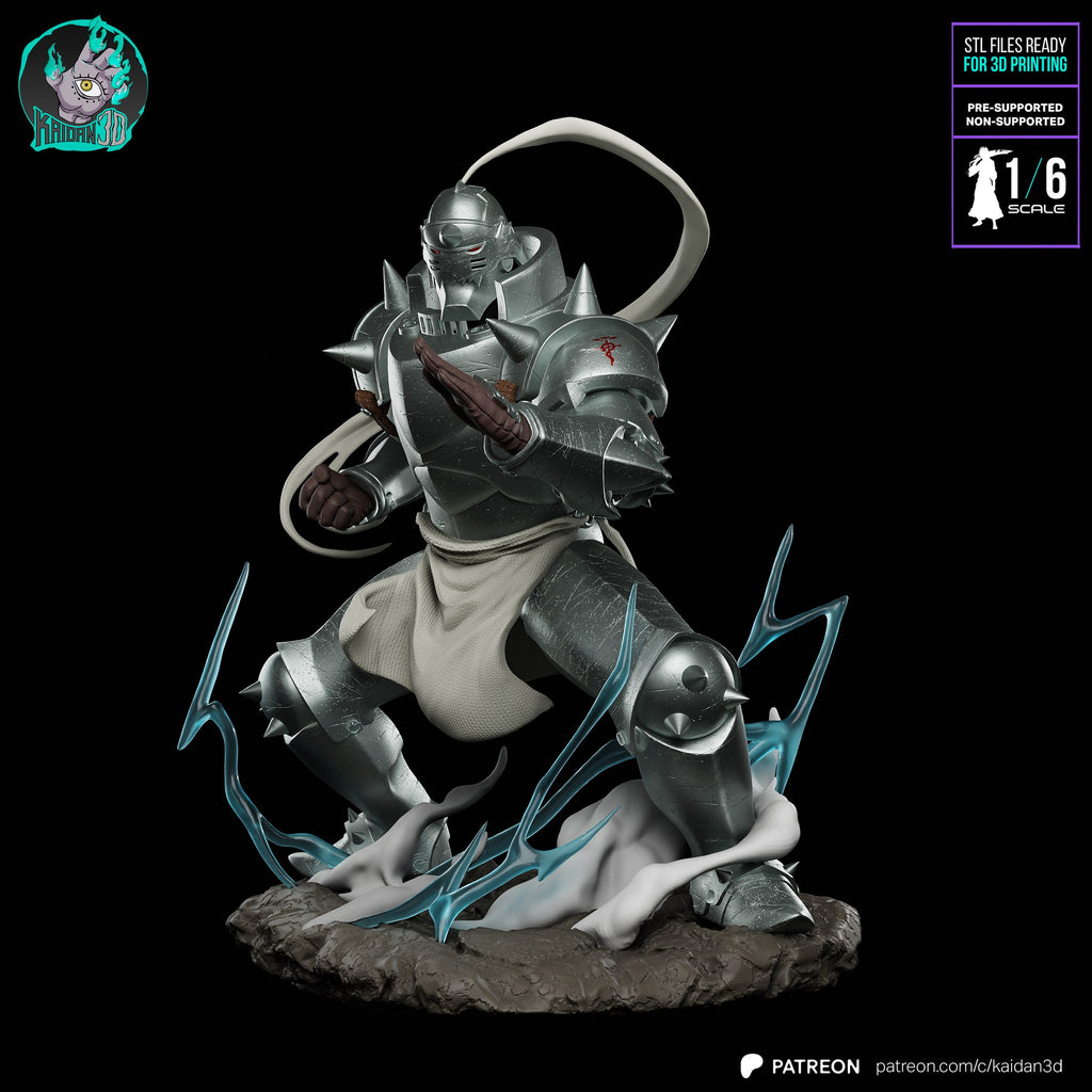 Alphonse Elric (Fullmetal Alchemist) resin figure by Kaidan 3D — studio render 2