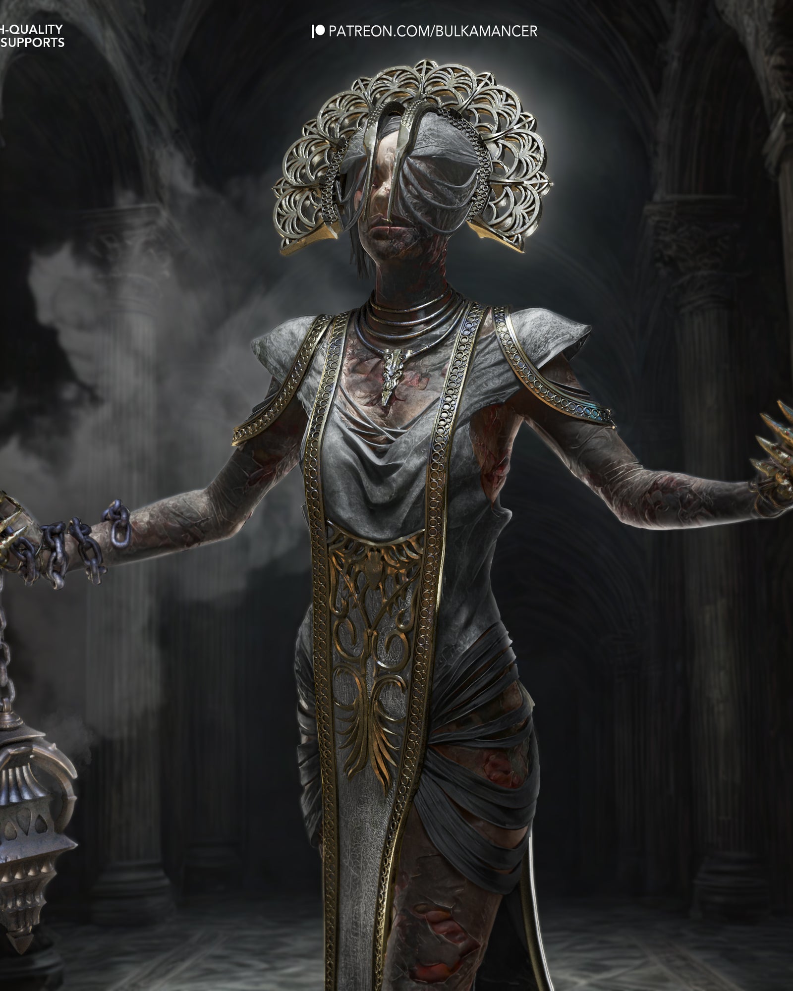 The Plague (Dead by Daylight) resin figure by Bulkamancer — studio render 1