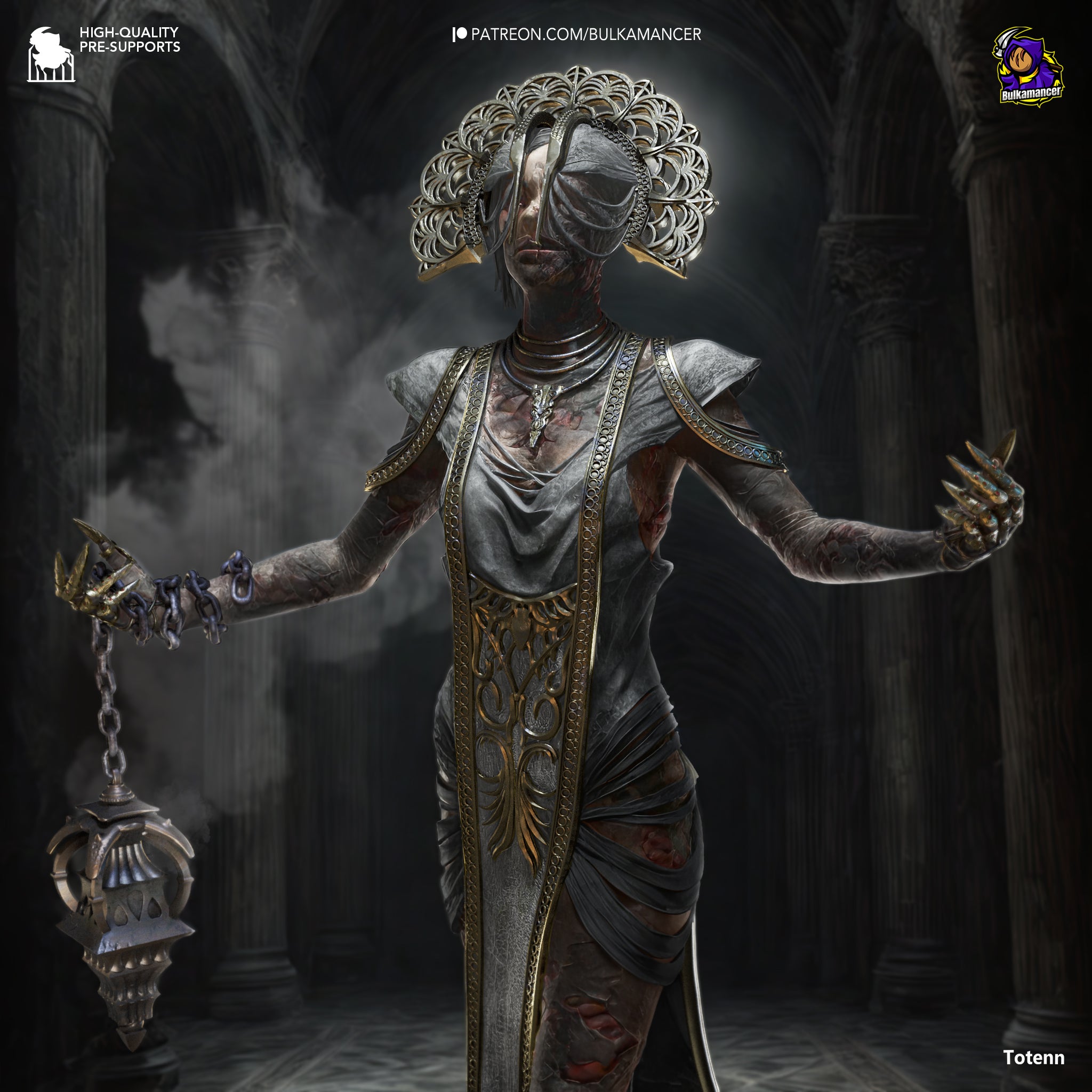 The Plague (Dead by Daylight) resin figure by Bulkamancer — studio render 1