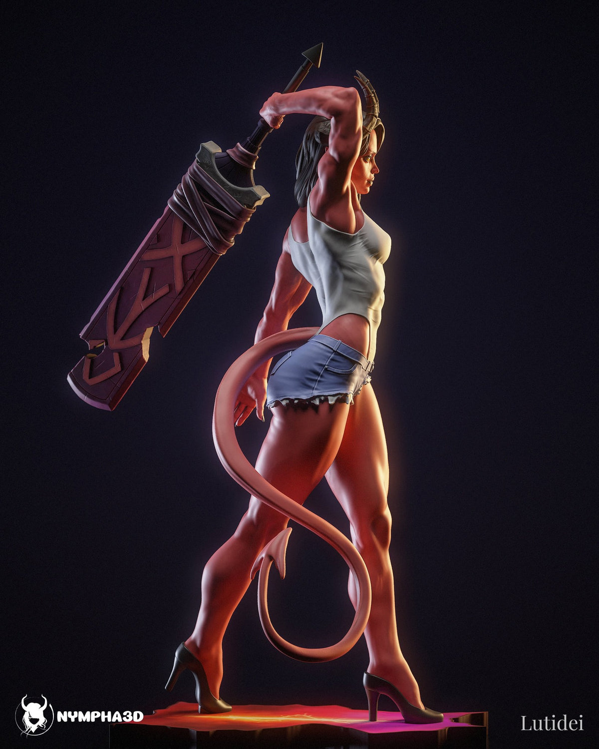 Malevola (Dispatch) resin figure by Nympha — studio render 5