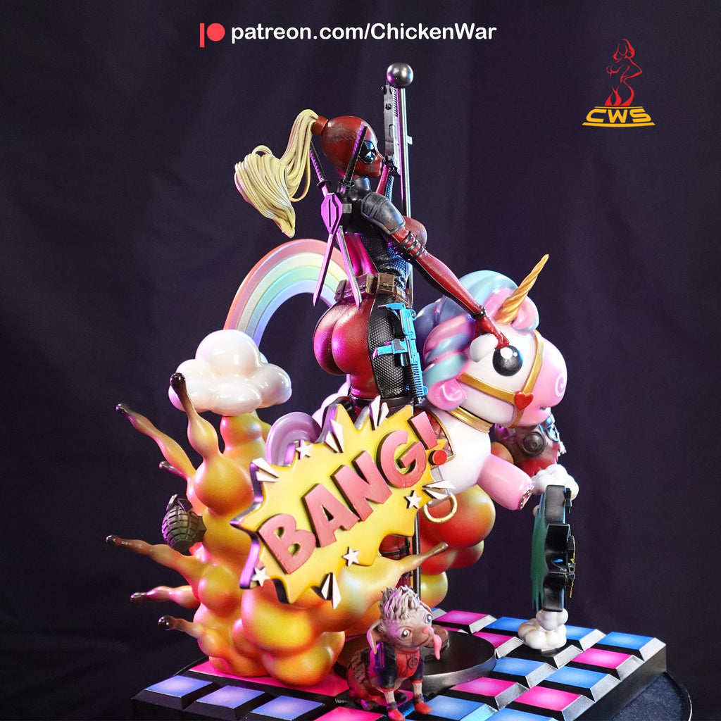 Lady Deadpool (Marvel) resin figure by CW Studio — studio render 3