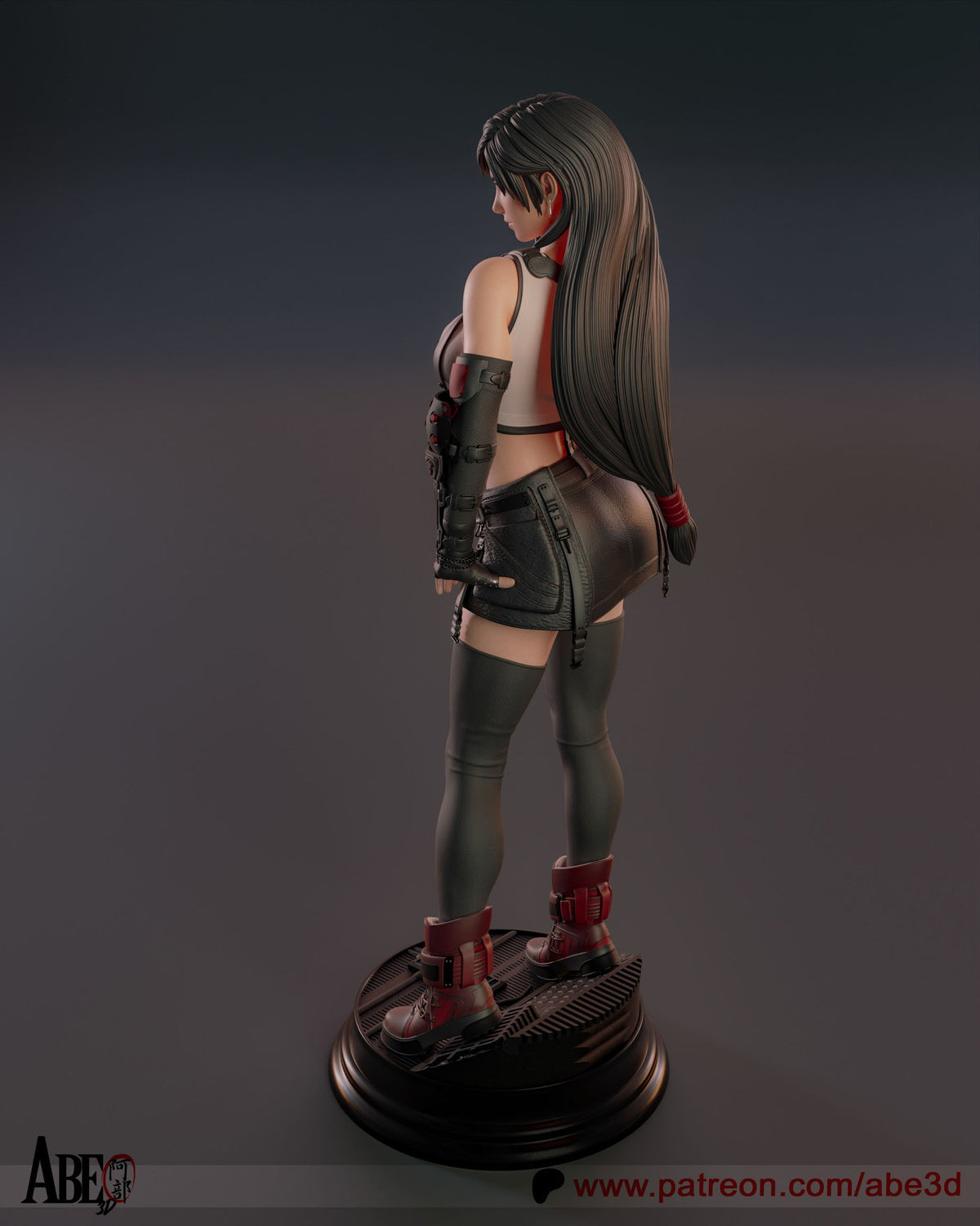 Tifa Lockhart (Final Fantasy) resin figure by Abe3D — studio render 6