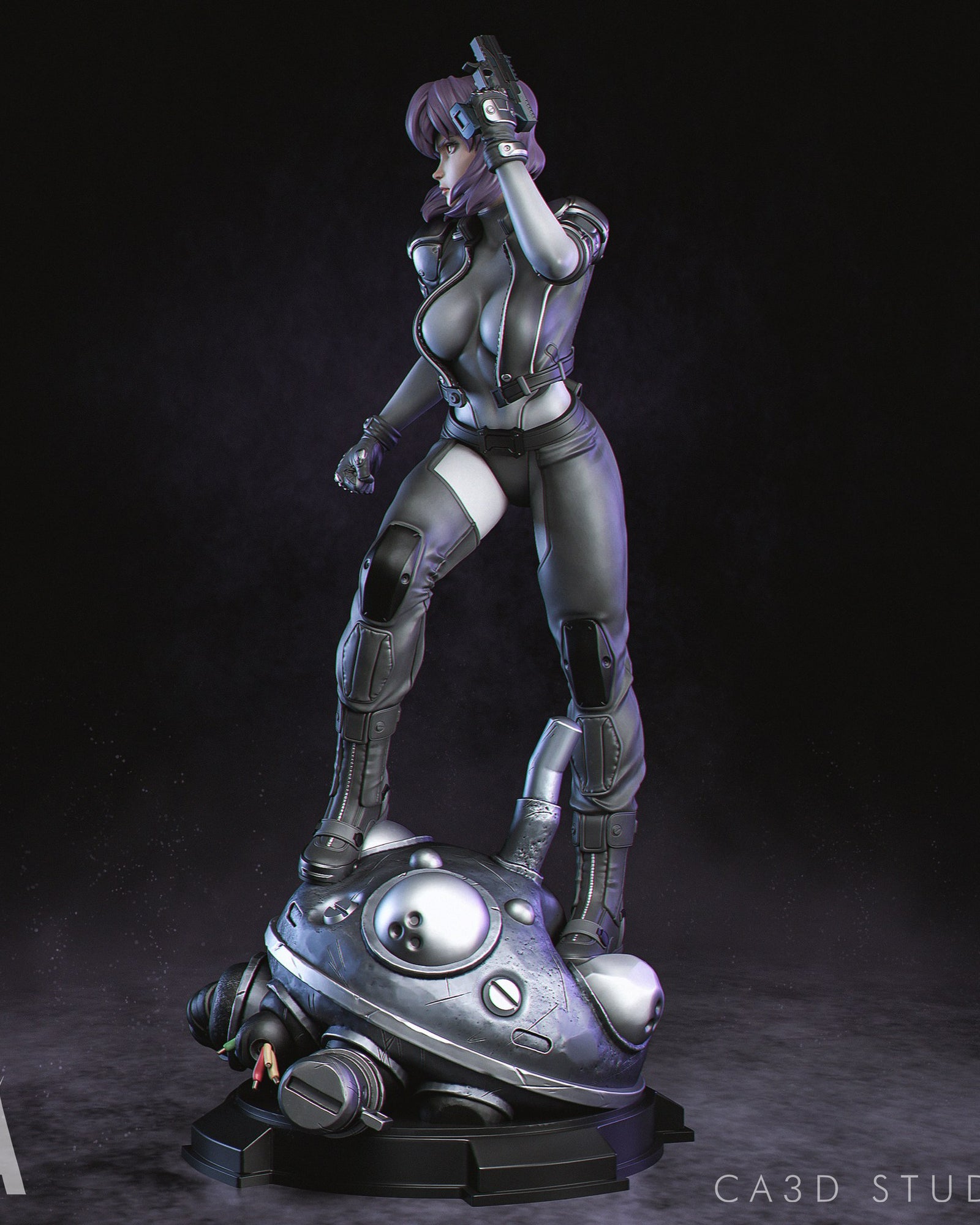 Motoko Kusanagi Ghost in the Shell resin figure by CA 3D Studios — studio preview 3