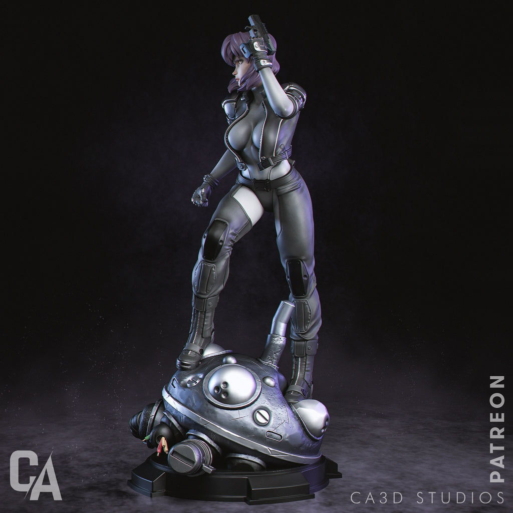 Motoko Kusanagi Ghost in the Shell resin figure by CA 3D Studios — studio preview 3