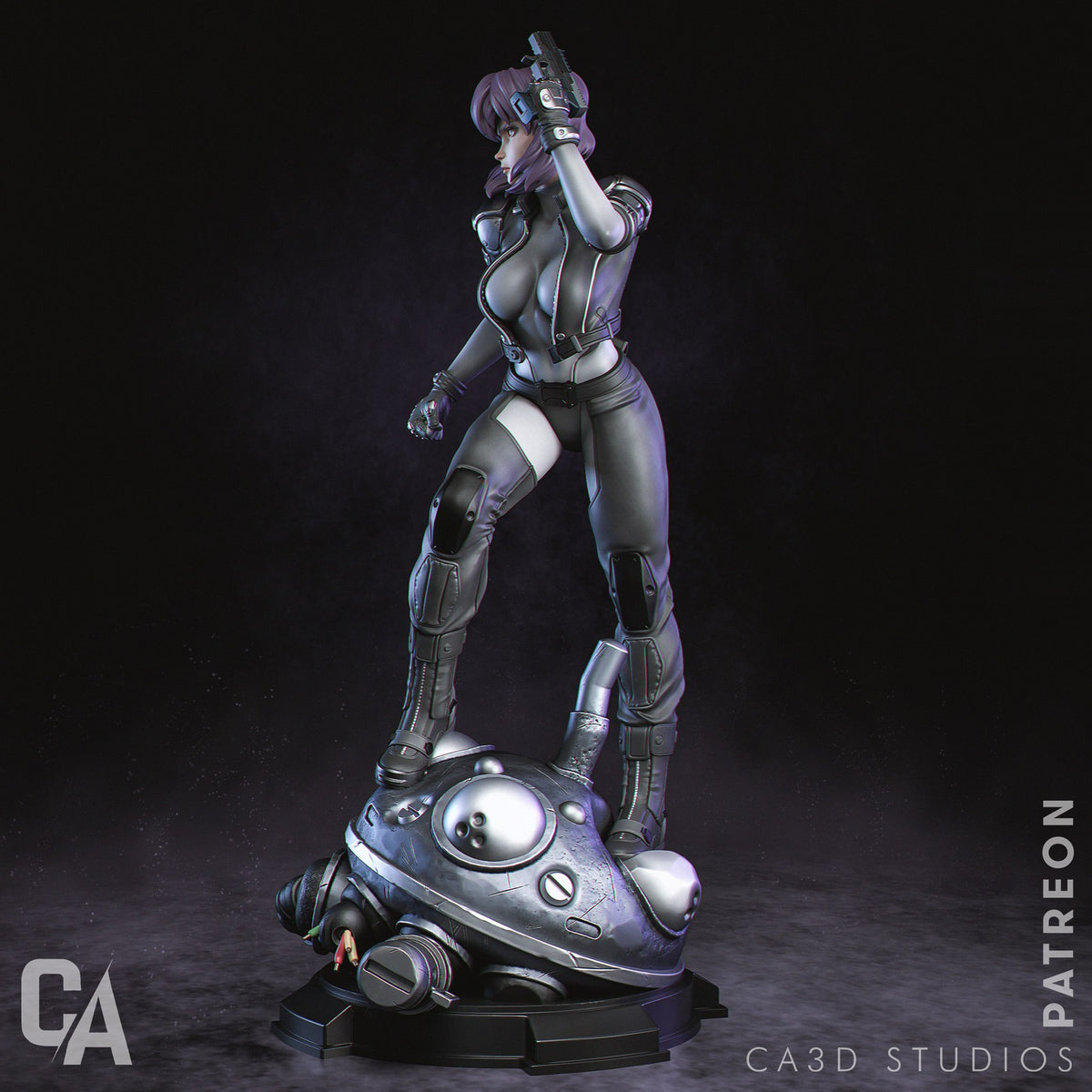 Motoko Kusanagi Ghost in the Shell resin figure by CA 3D Studios — studio preview 3