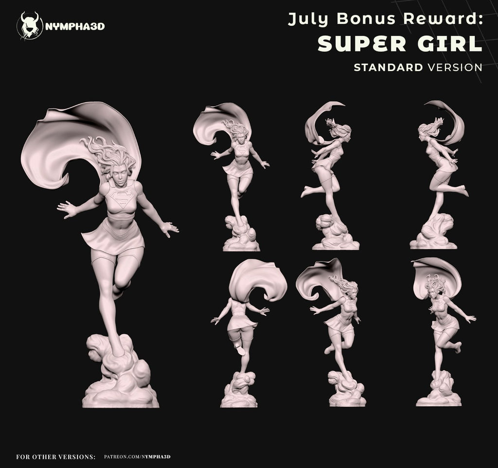 Supergirl (DC Comics) resin figure by Nympha — studio render 8