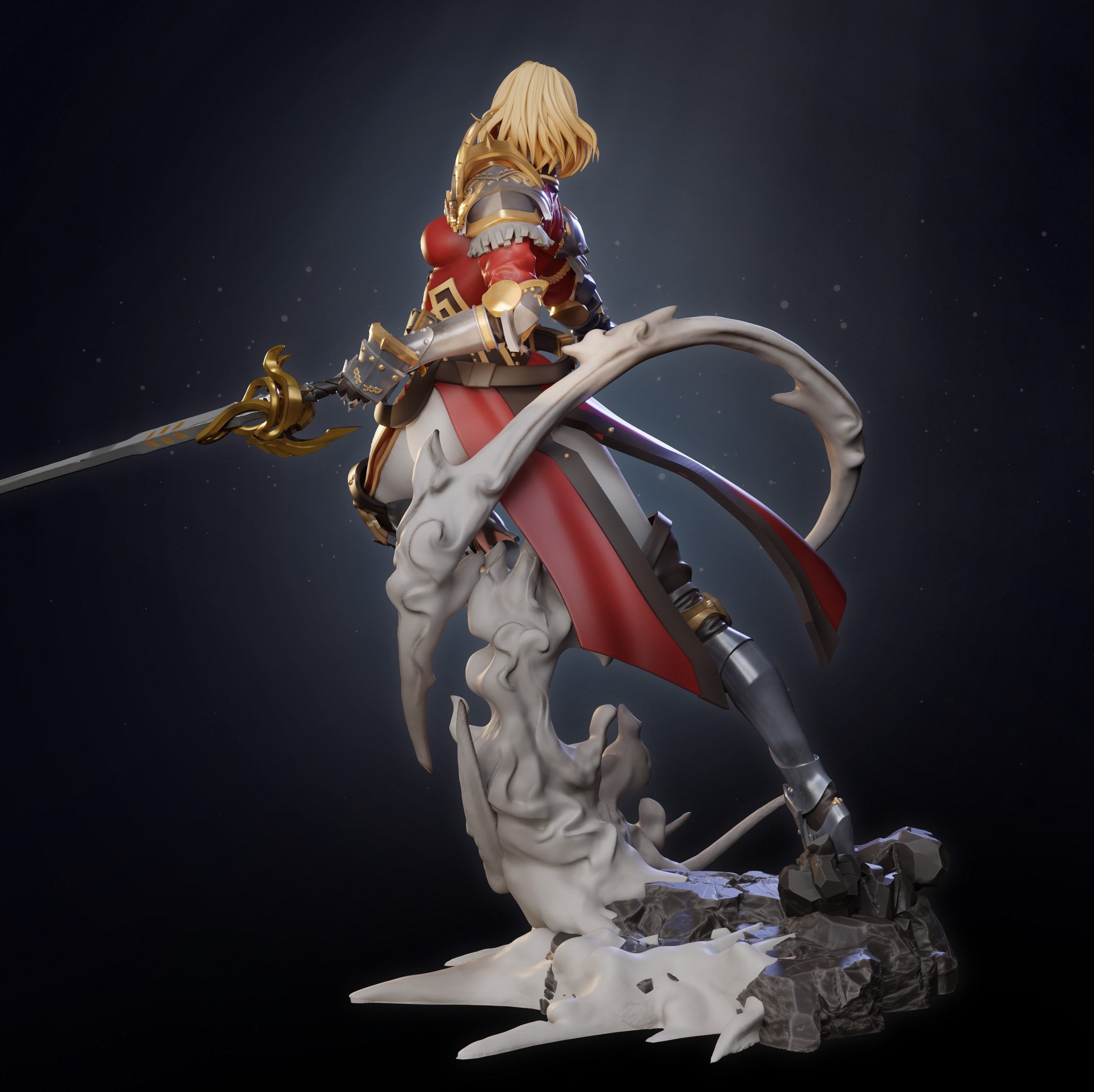 Cha Hae-In (Solo Leveling) resin figure by Tenshi Figures — studio render 6