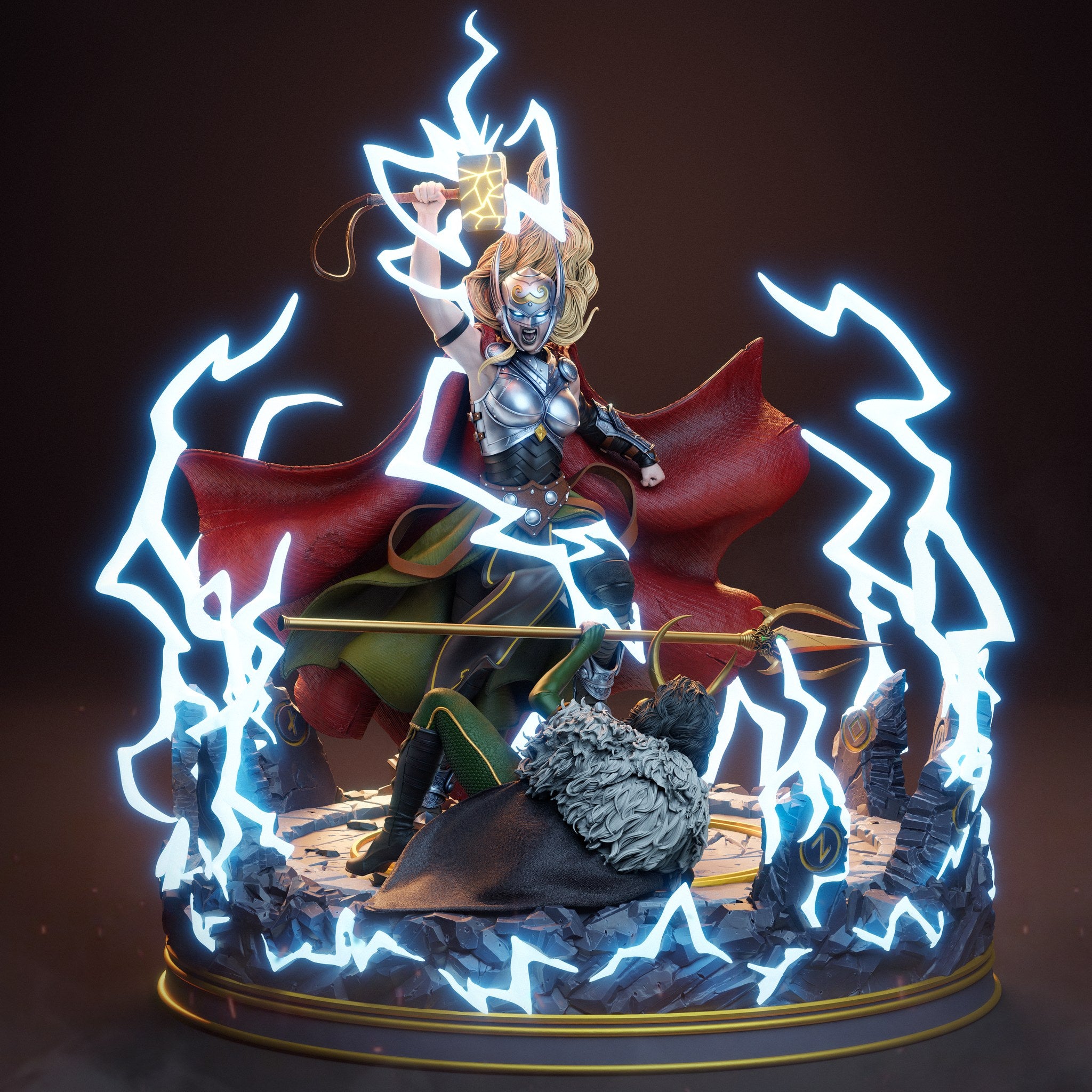 Jane Foster Marvel resin figure by CA 3D Studios — studio preview 3
