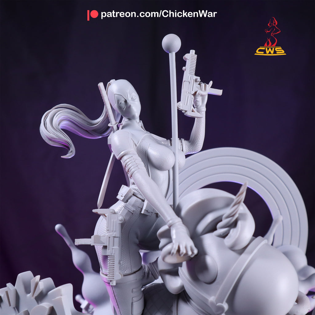 Lady Deadpool (Marvel) resin figure by CW Studio — studio render 8