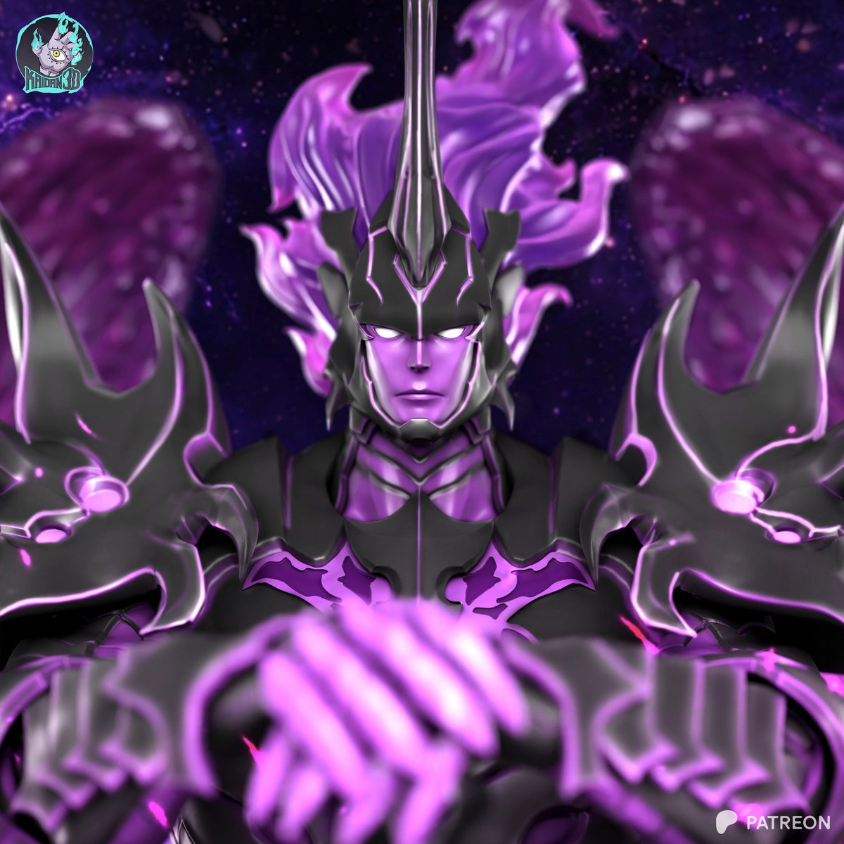 Bellion (Solo Leveling) resin figure by Kaidan 3D — studio render 4