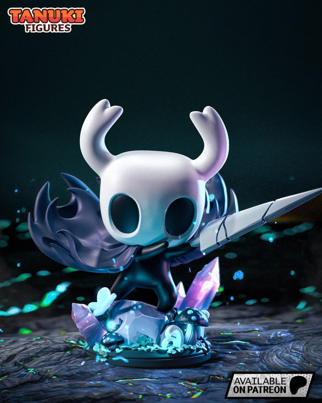 The Knight (Hollow Knight) resin figure by Tanuki Figures — studio render 1