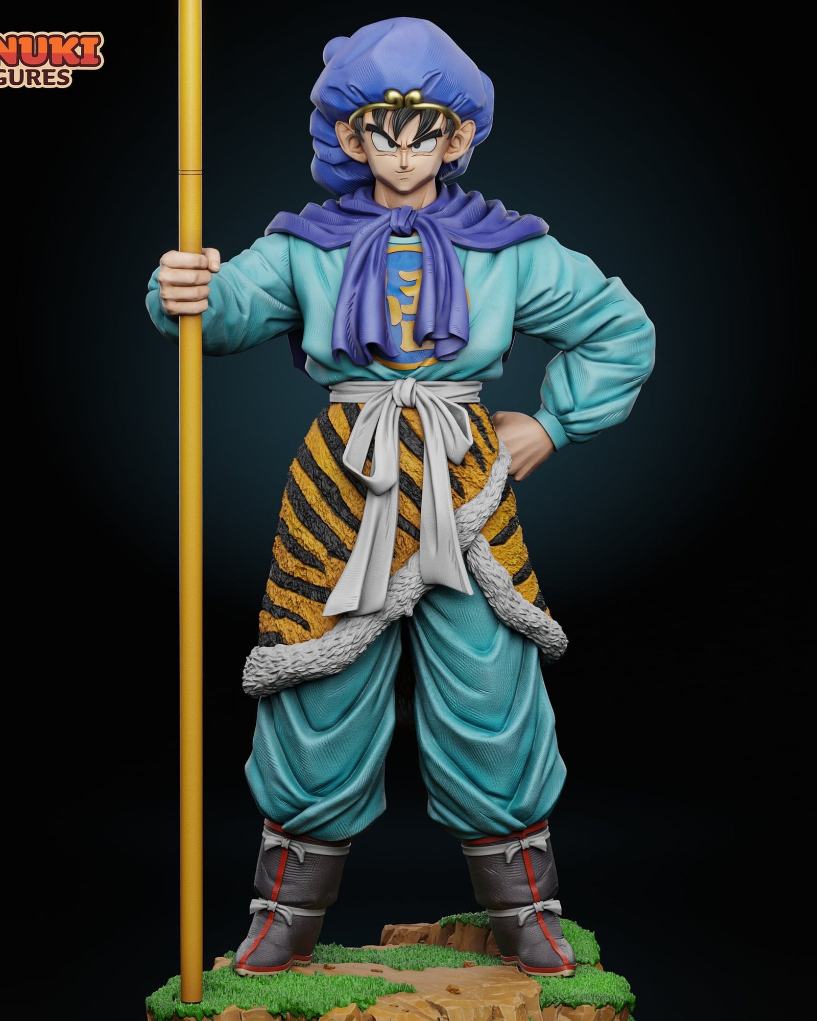 Goku (Dragon Ball) resin figure by Tanuki Figures — studio render 2
