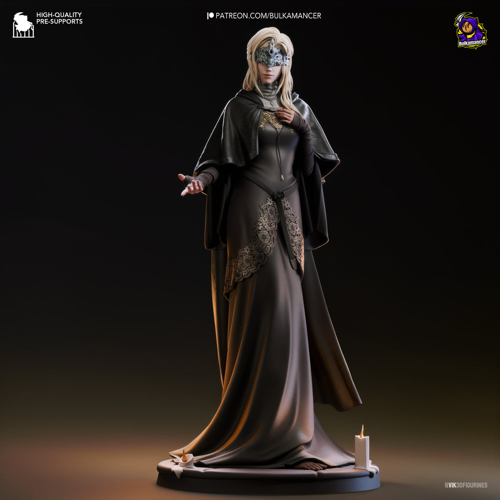 Fire Keeper (Dark Souls) resin figure by Bulkamancer — studio render 2
