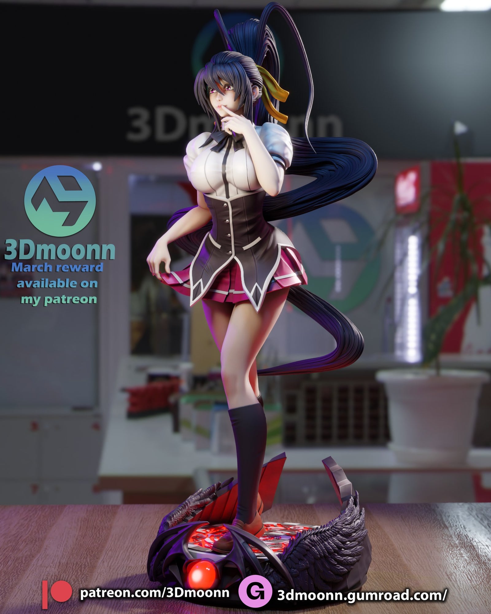 Akeno Himejima — studio render 5