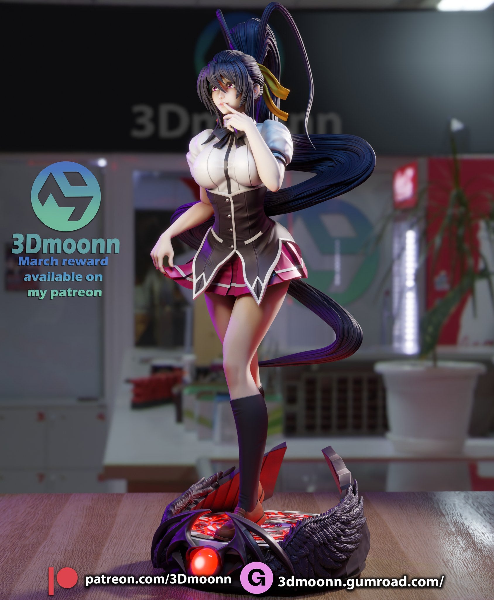 Akeno Himejima — studio render 5