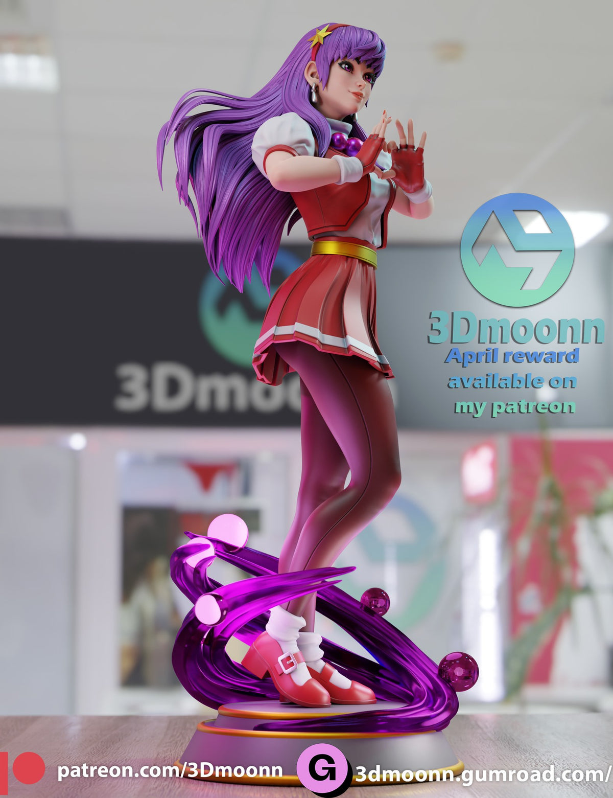 Athena Asamiya — studio render 5