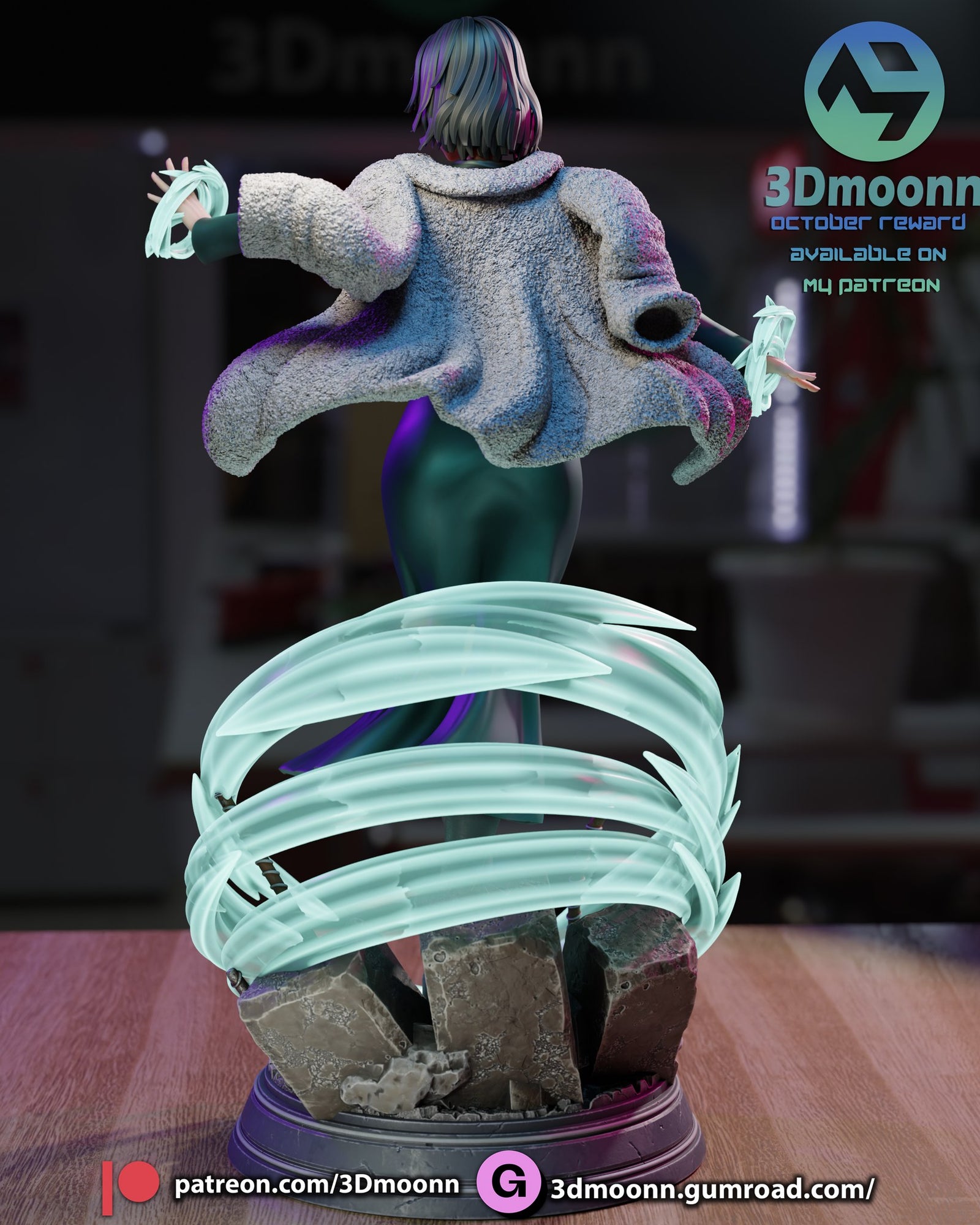 fubuki one punch man 3dmoonn 3d print model