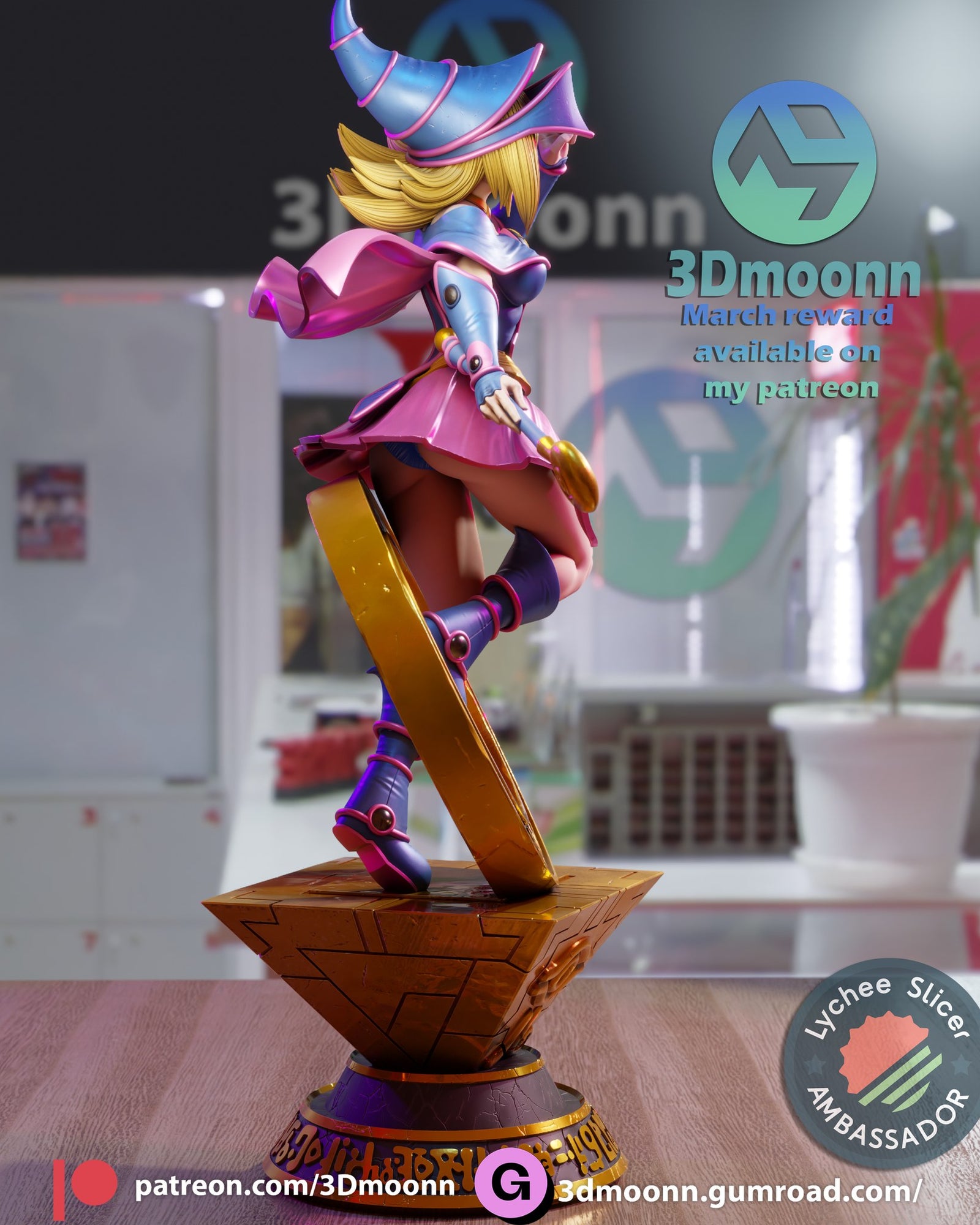 Dark Magician Girl — studio render 5