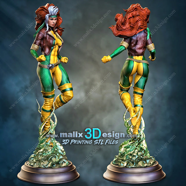 Rogue Marvel resin figure by SANIX — studio preview
