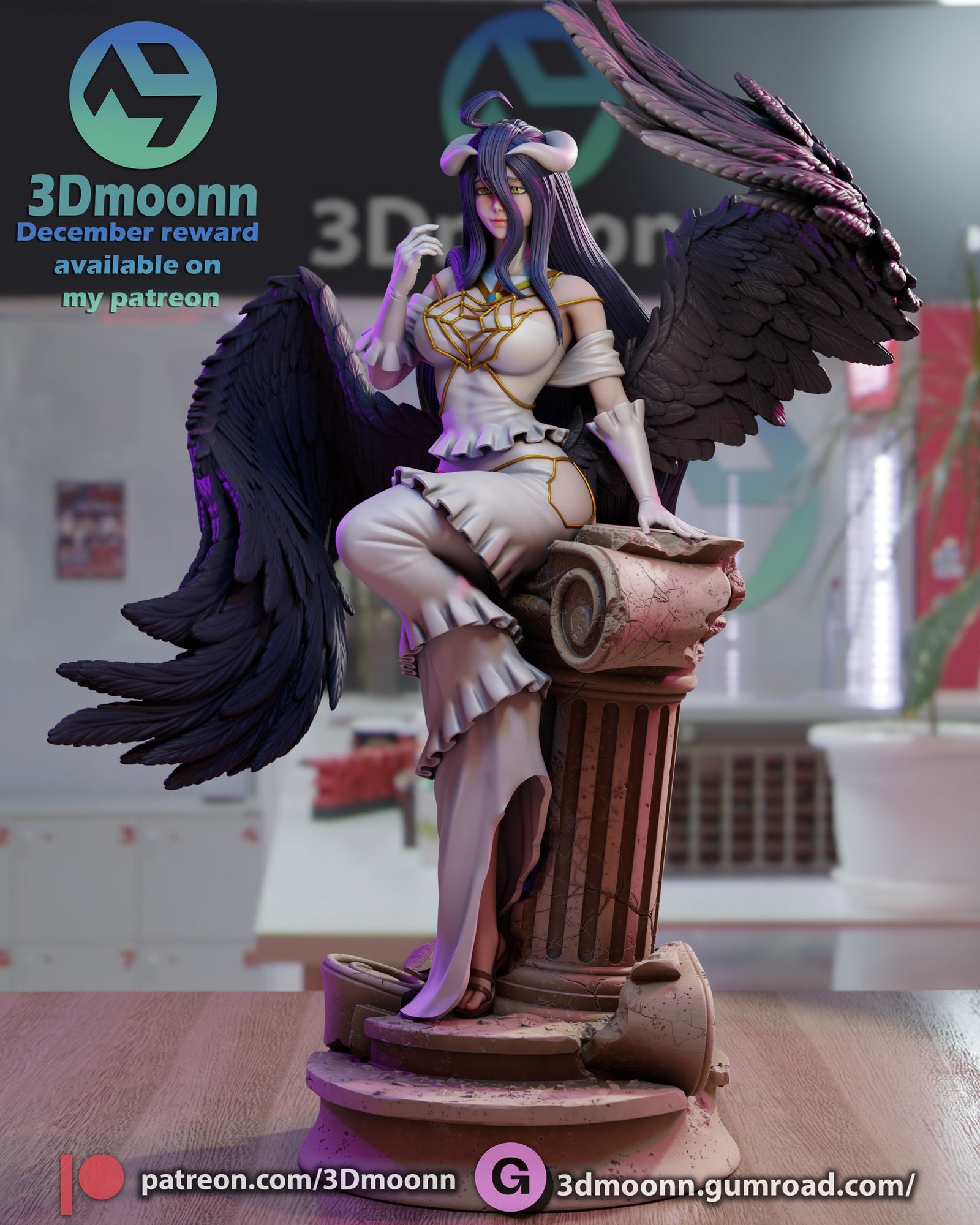 albedo overlord 3dmoonn stl zone