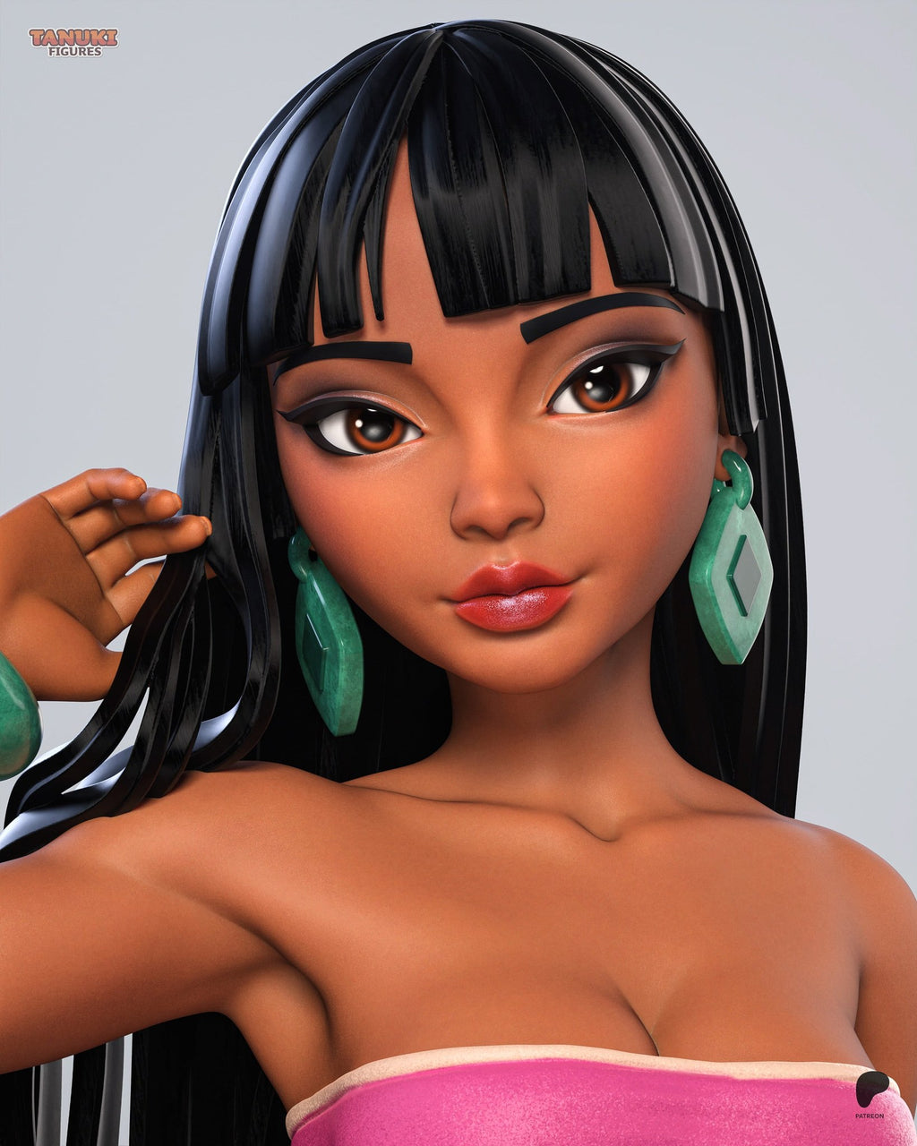 Chel (The Road to El Dorado) resin figure by Tanuki Figures — studio render 6