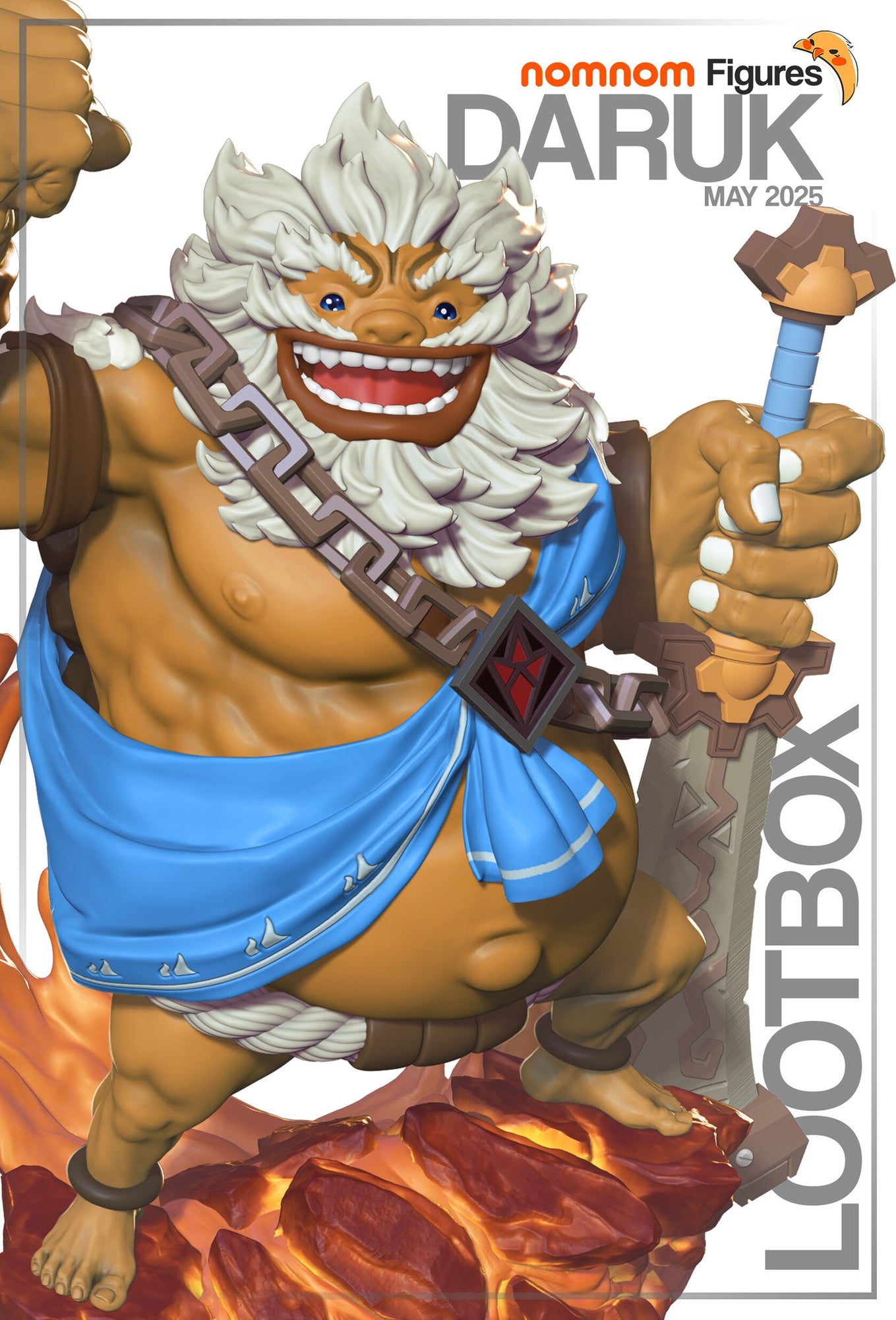 Daruk The Legend of Zelda resin figure by NomNom Figures — studio preview 1
