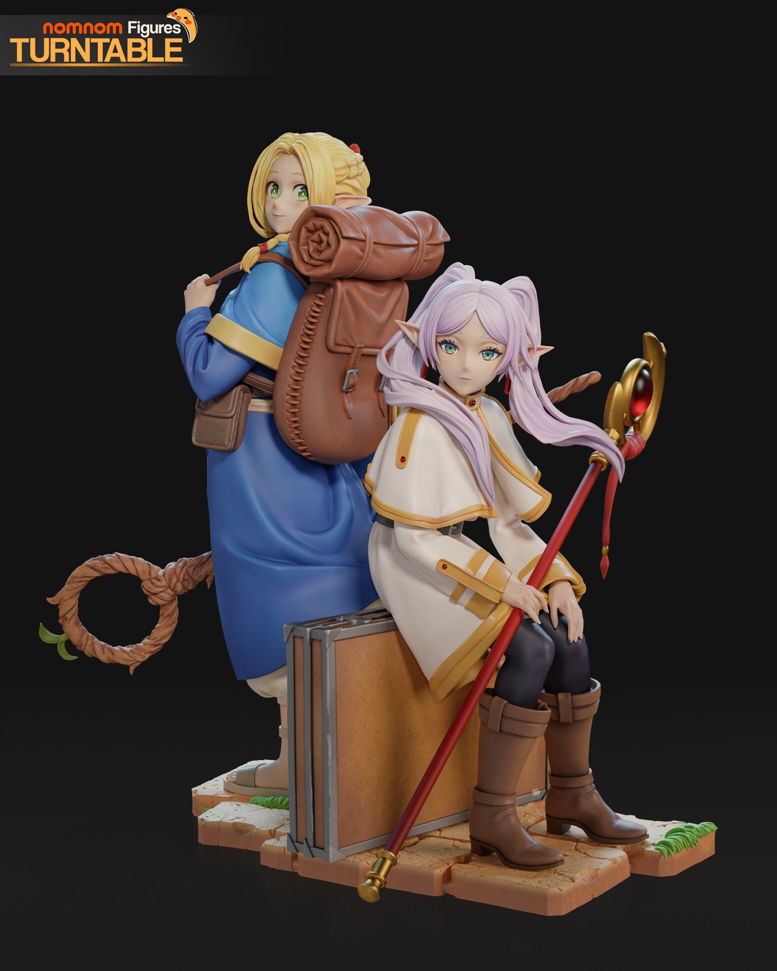 Frieren and Marcille — studio render 5