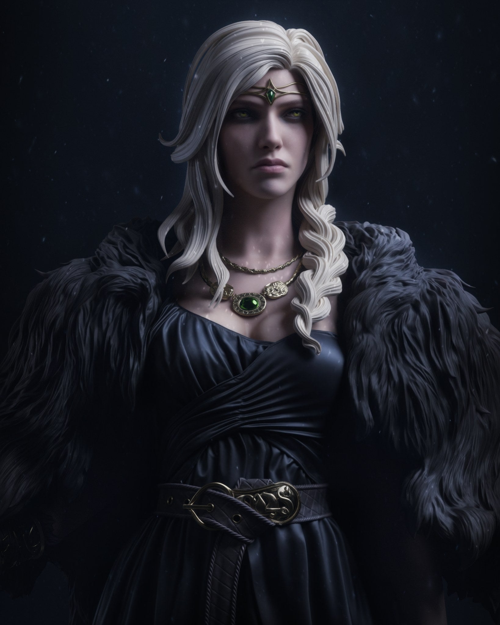 Freyja Norse mythology resin figure by CA 3D Studios — studio preview 1