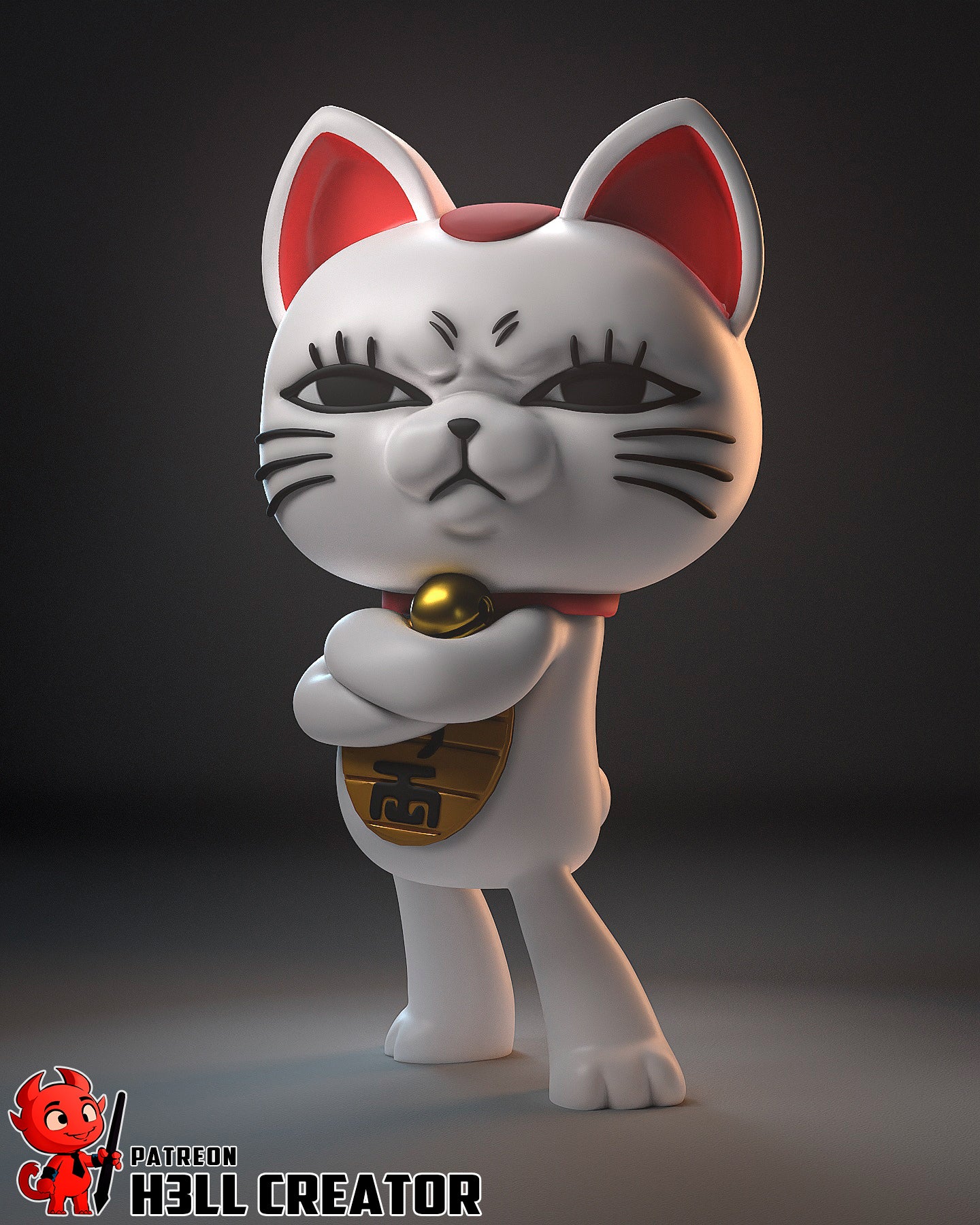 Turbo Granny (Dandadan) resin figure by h3LLcreator — studio render 1