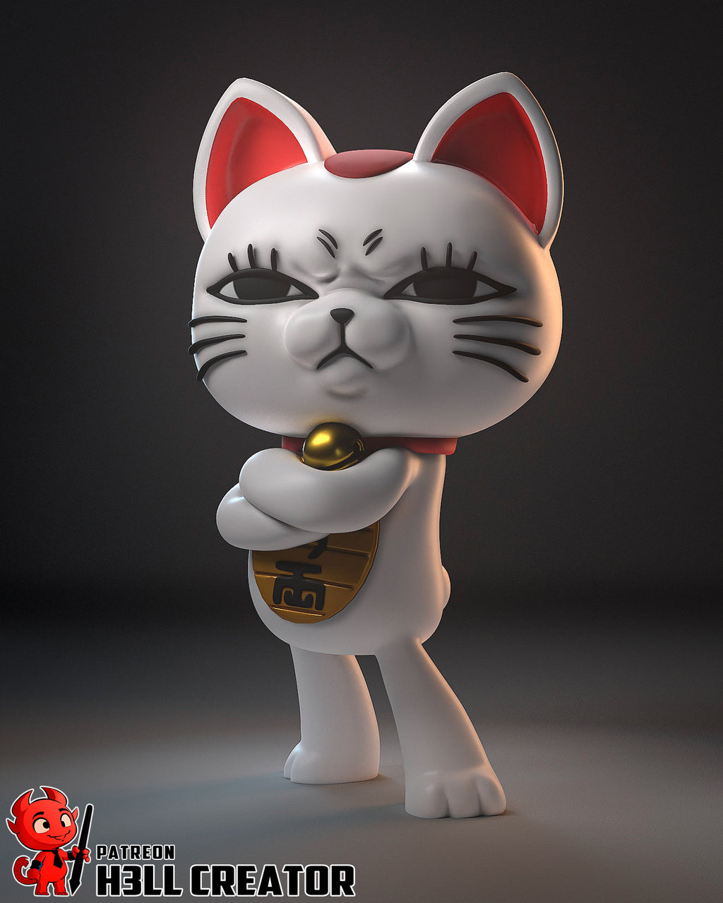 Turbo Granny (Dandadan) resin figure by h3LLcreator — studio render 1