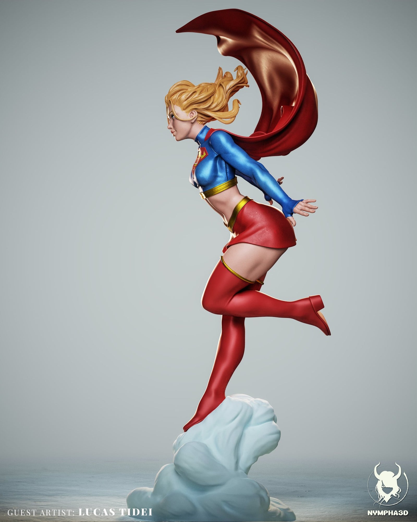 Supergirl (DC Comics) resin figure by Nympha — studio render 4