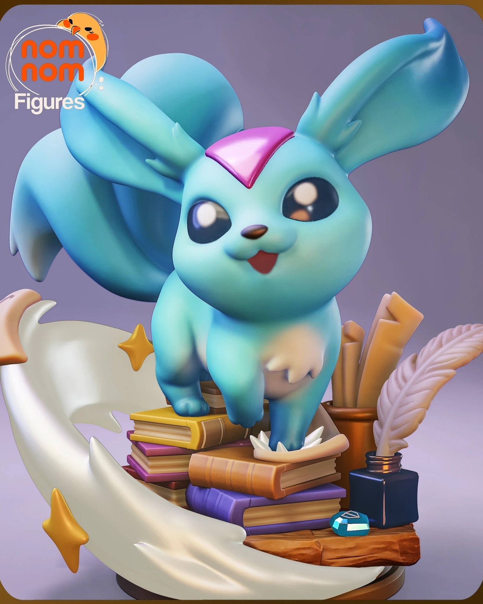 Carbuncle Final Fantasy Chibi resin figure by NomNom Figures — studio preview 2