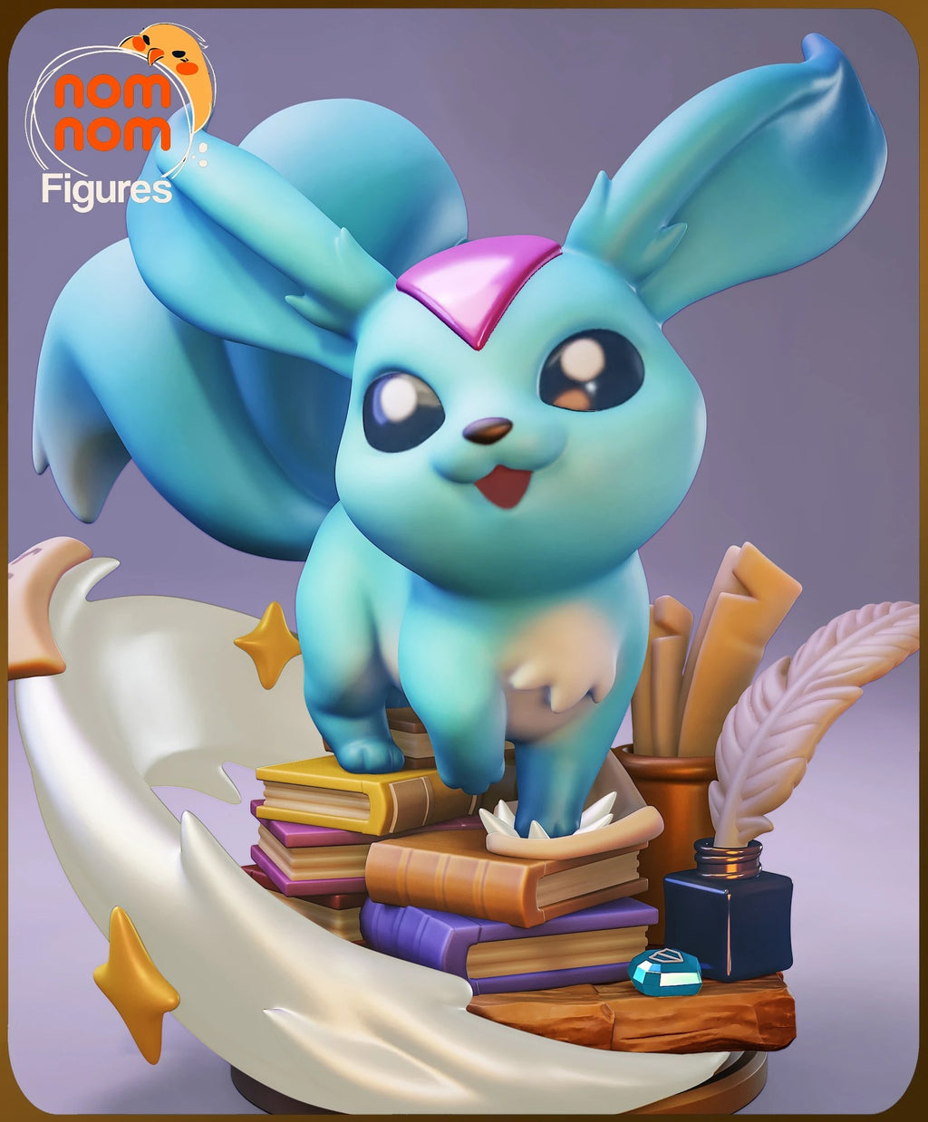 Carbuncle Final Fantasy Chibi resin figure by NomNom Figures — studio preview 2