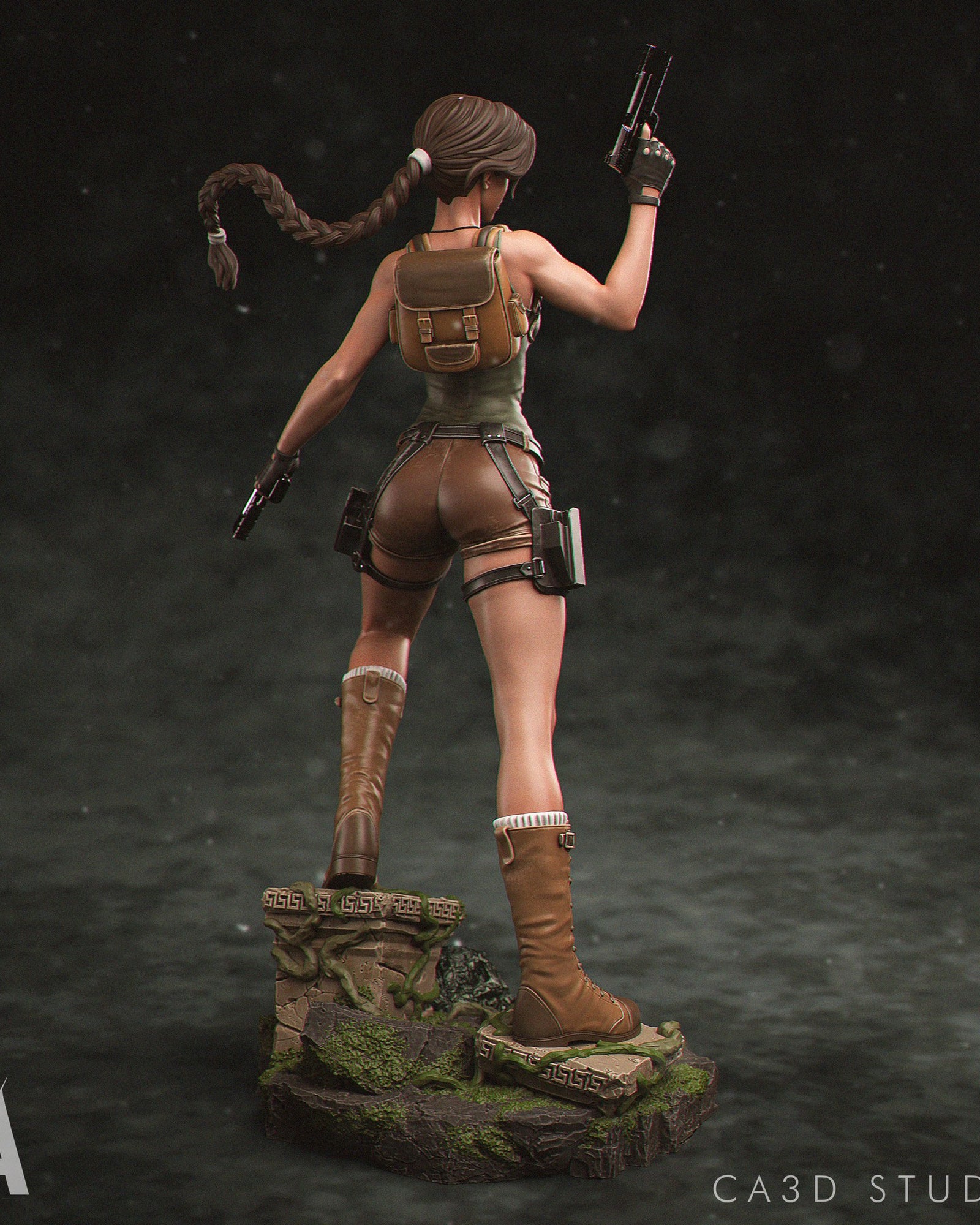 Lara Croft — studio render 3