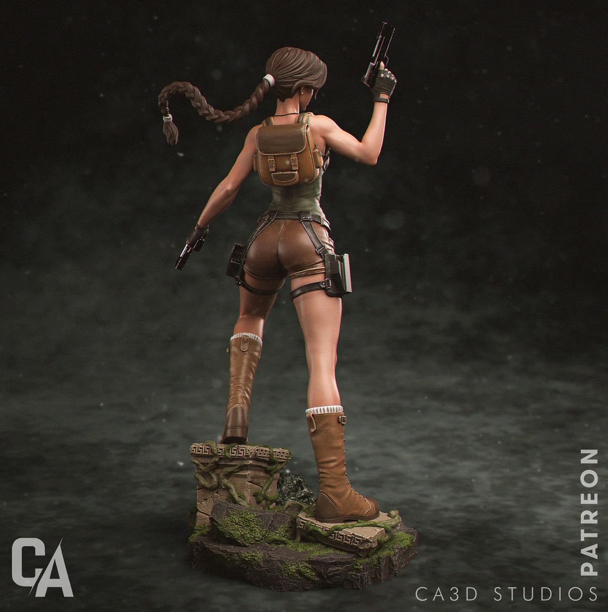 Lara Croft — studio render 3