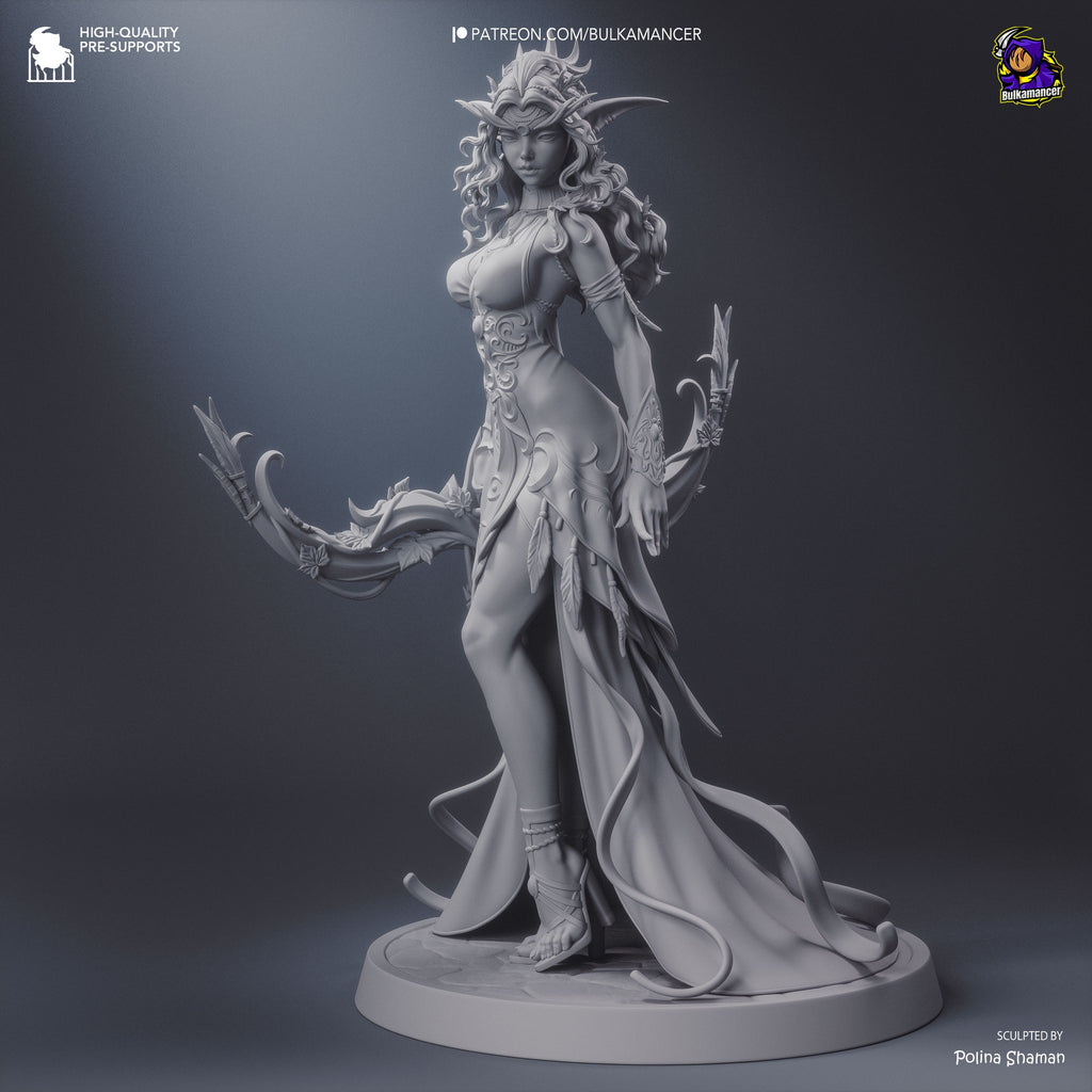 Tyrande Whisperwind (World of Warcraft) resin figure by Bulkamancer — studio render 12