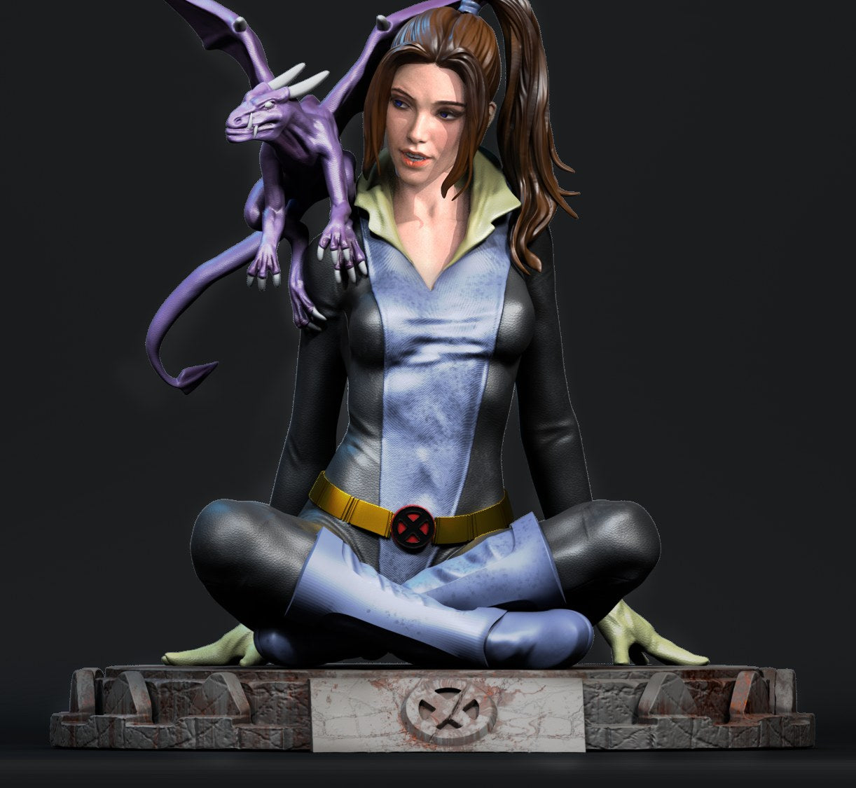 Kitty Pryde Marvel resin figure by CA 3D Studios — studio preview 1