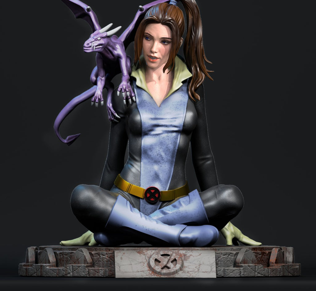 Kitty Pryde Marvel resin figure by CA 3D Studios — studio preview 1