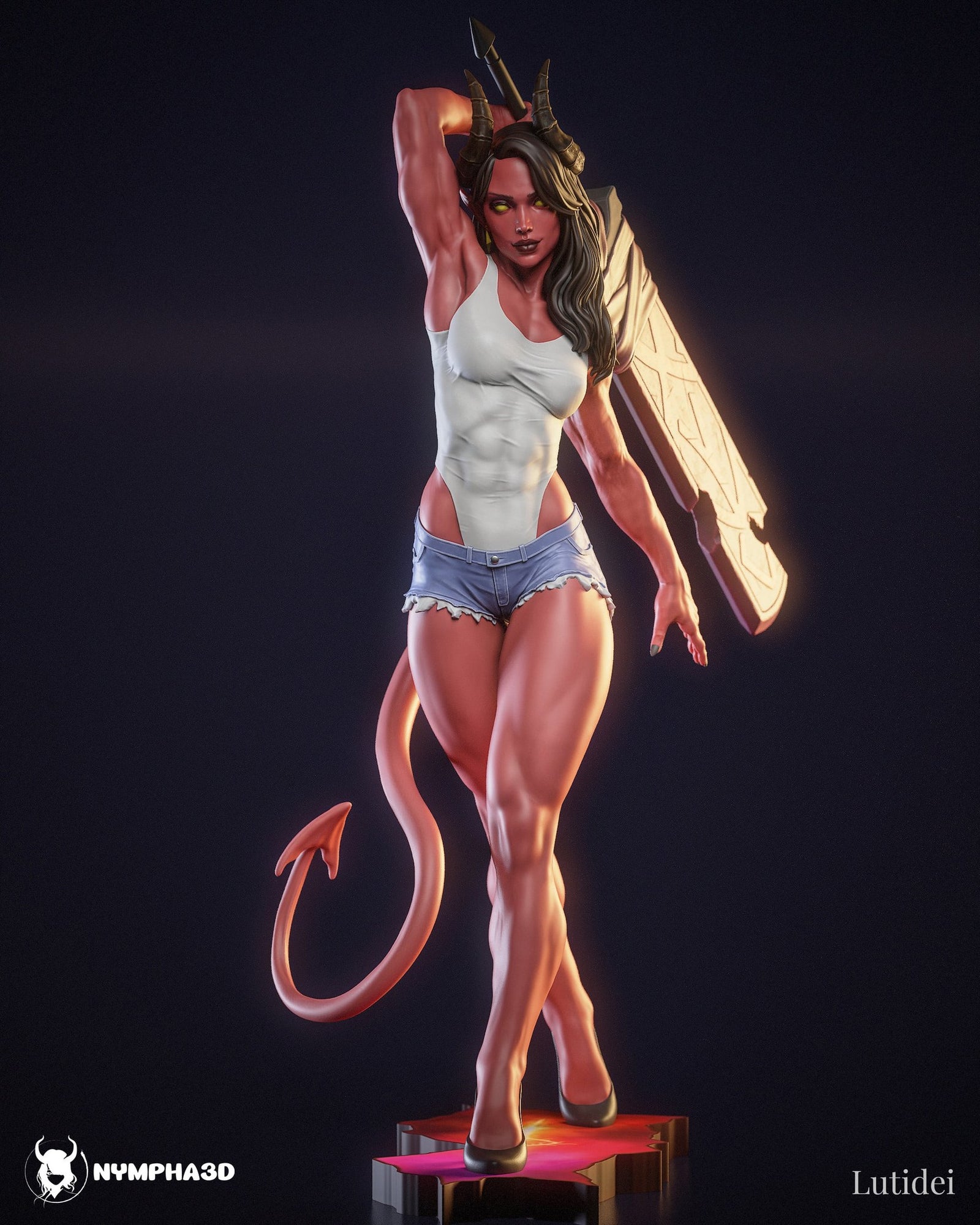 Malevola (Dispatch) resin figure by Nympha — studio render 1