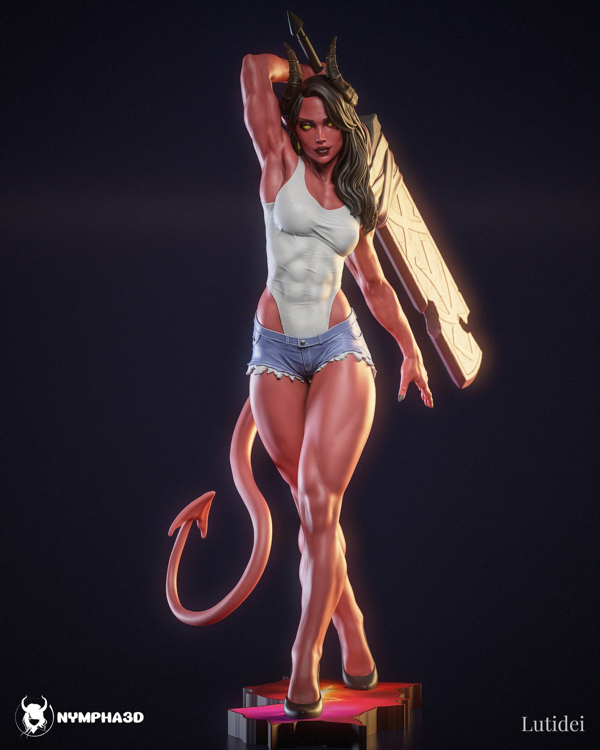 Malevola (Dispatch) resin figure by Nympha — studio render 1