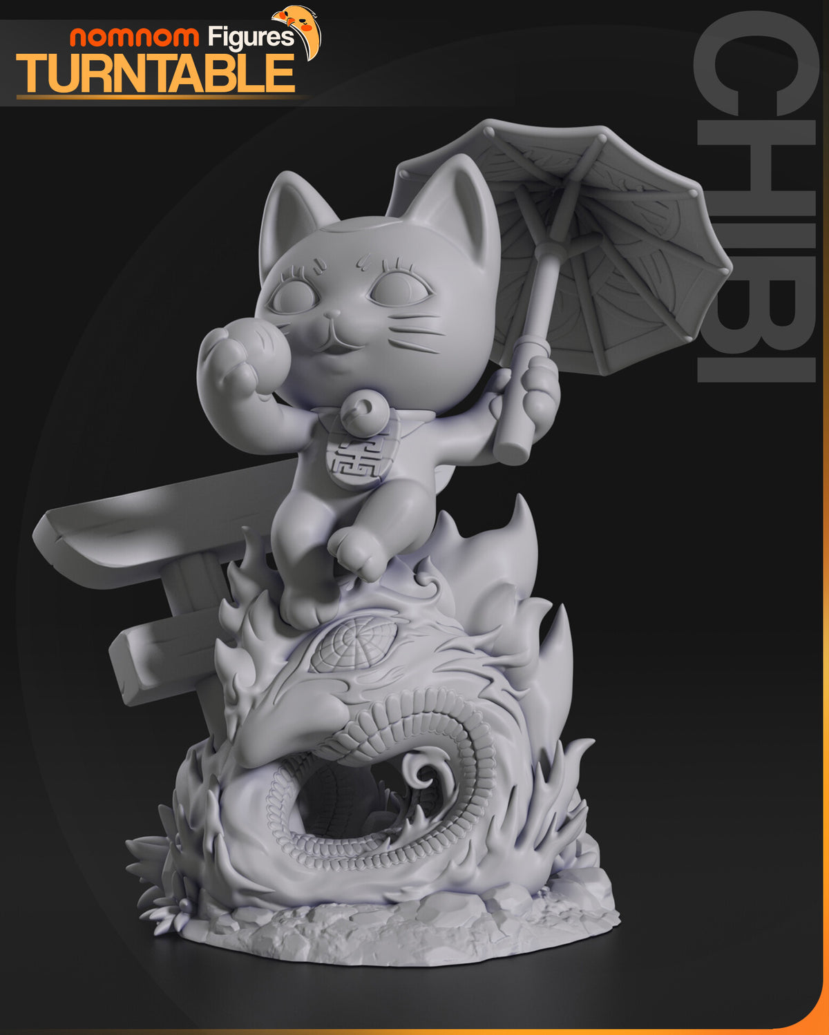 Turbo Granny Cat — studio render 7