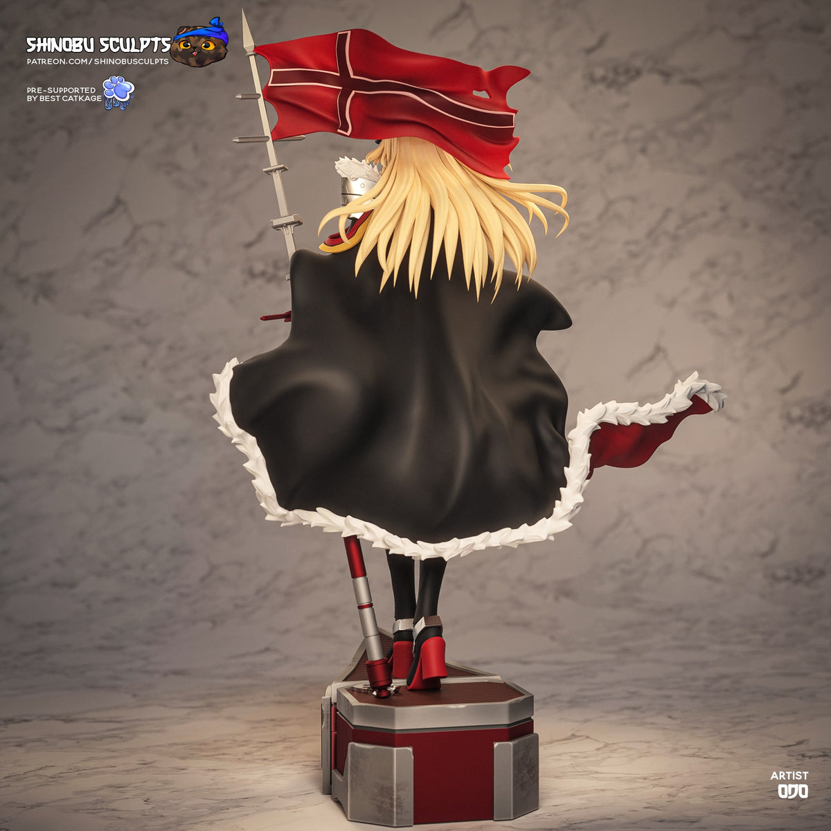 Bismarck (Azur Lane) resin figure by Shinobu Sculpts — studio render 4