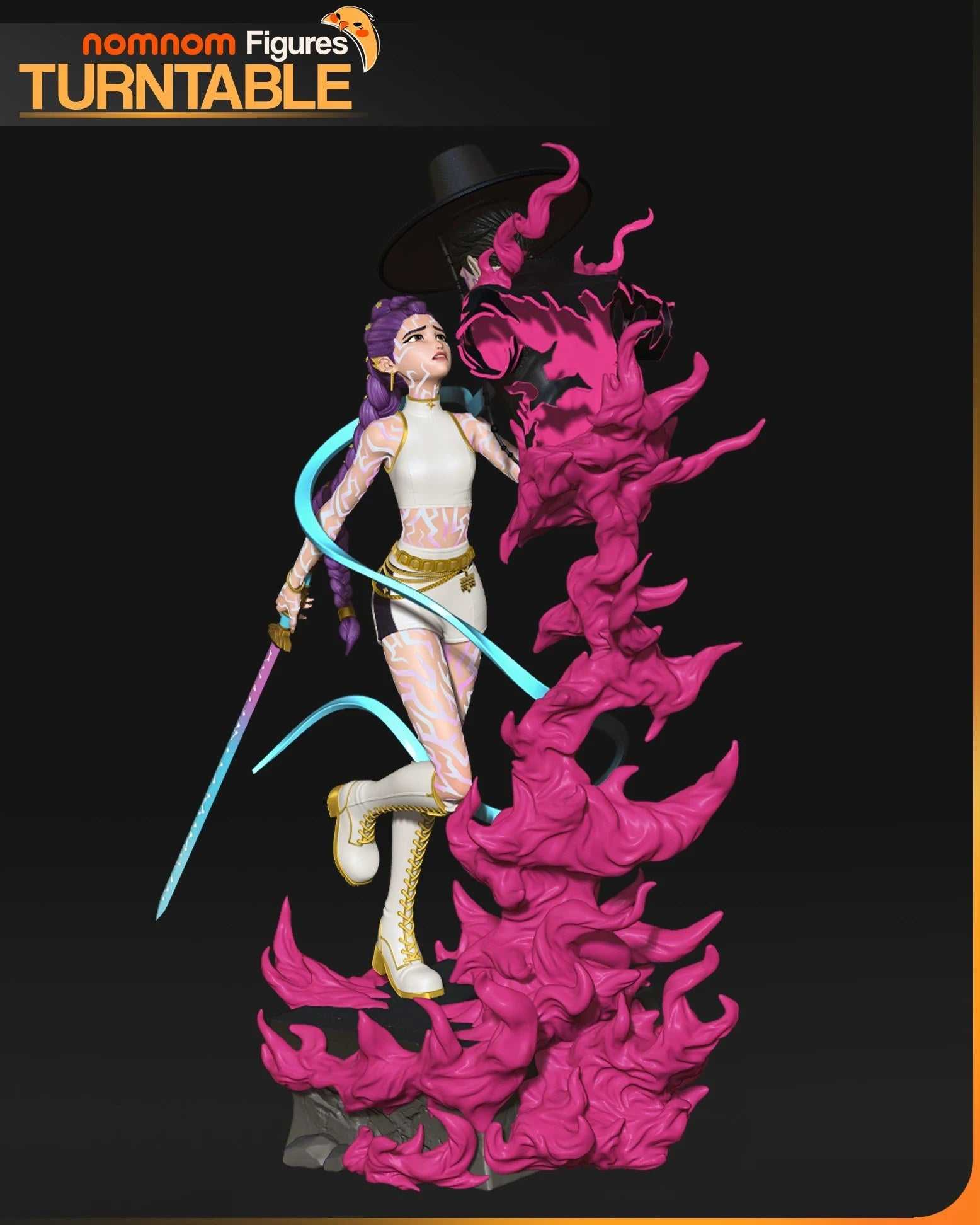 Rumi KPop Demon Hunters resin figure by NomNom Figures — studio preview 5