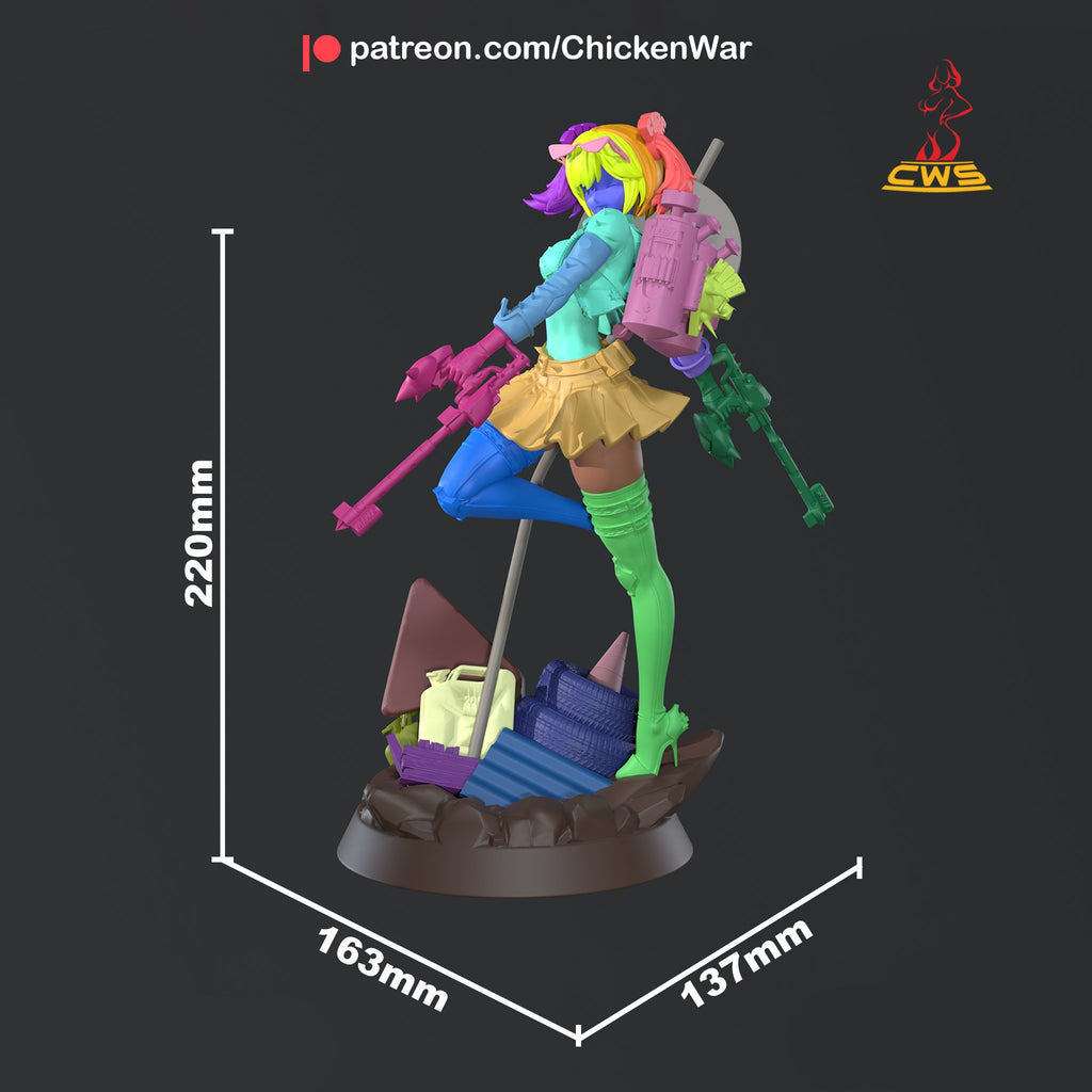 Burnice White (Zenless Zone Zero) resin figure by CW Studio — studio render 7