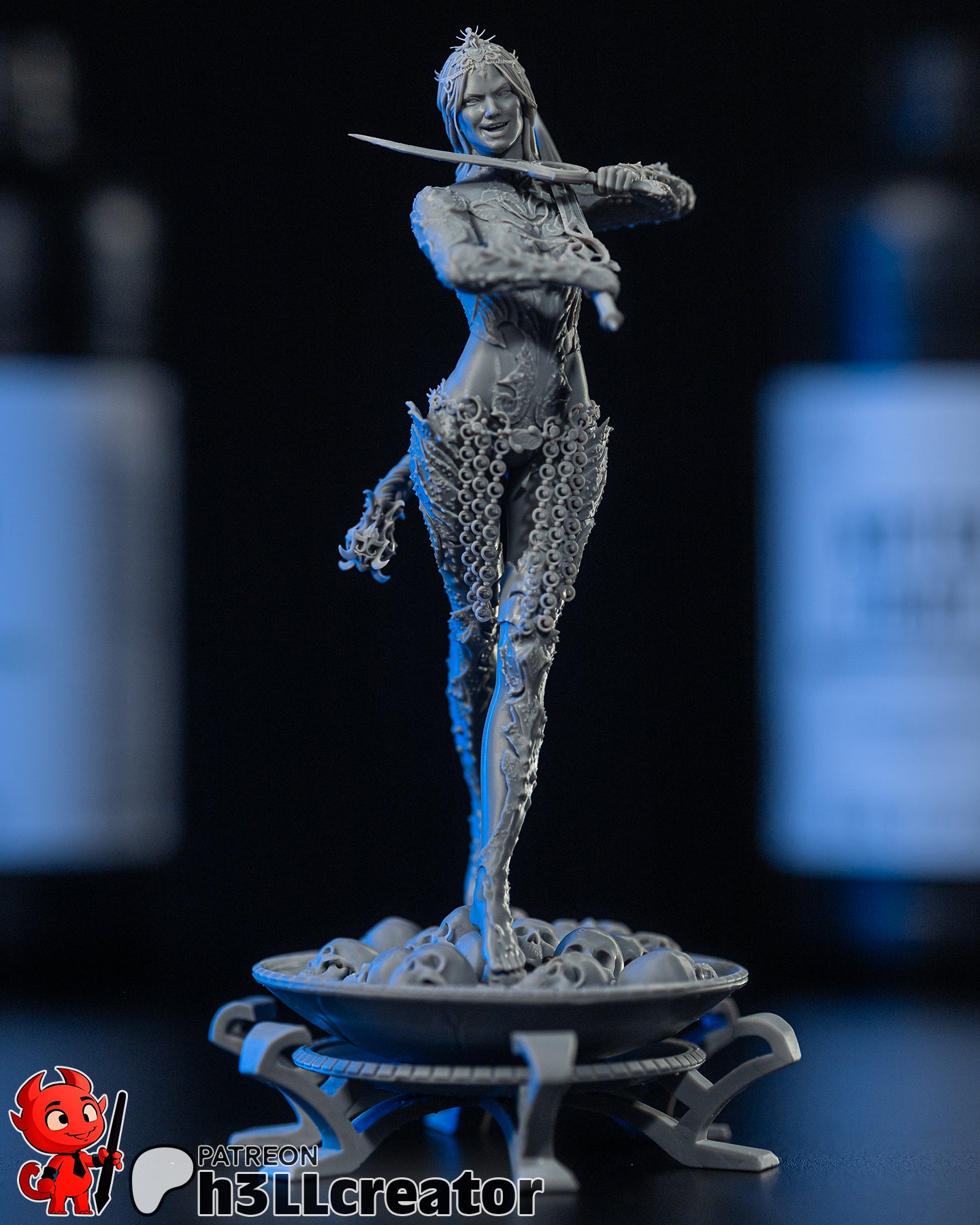 Orin the Red (Baldur's Gate) resin figure by h3LLcreator — studio render 3