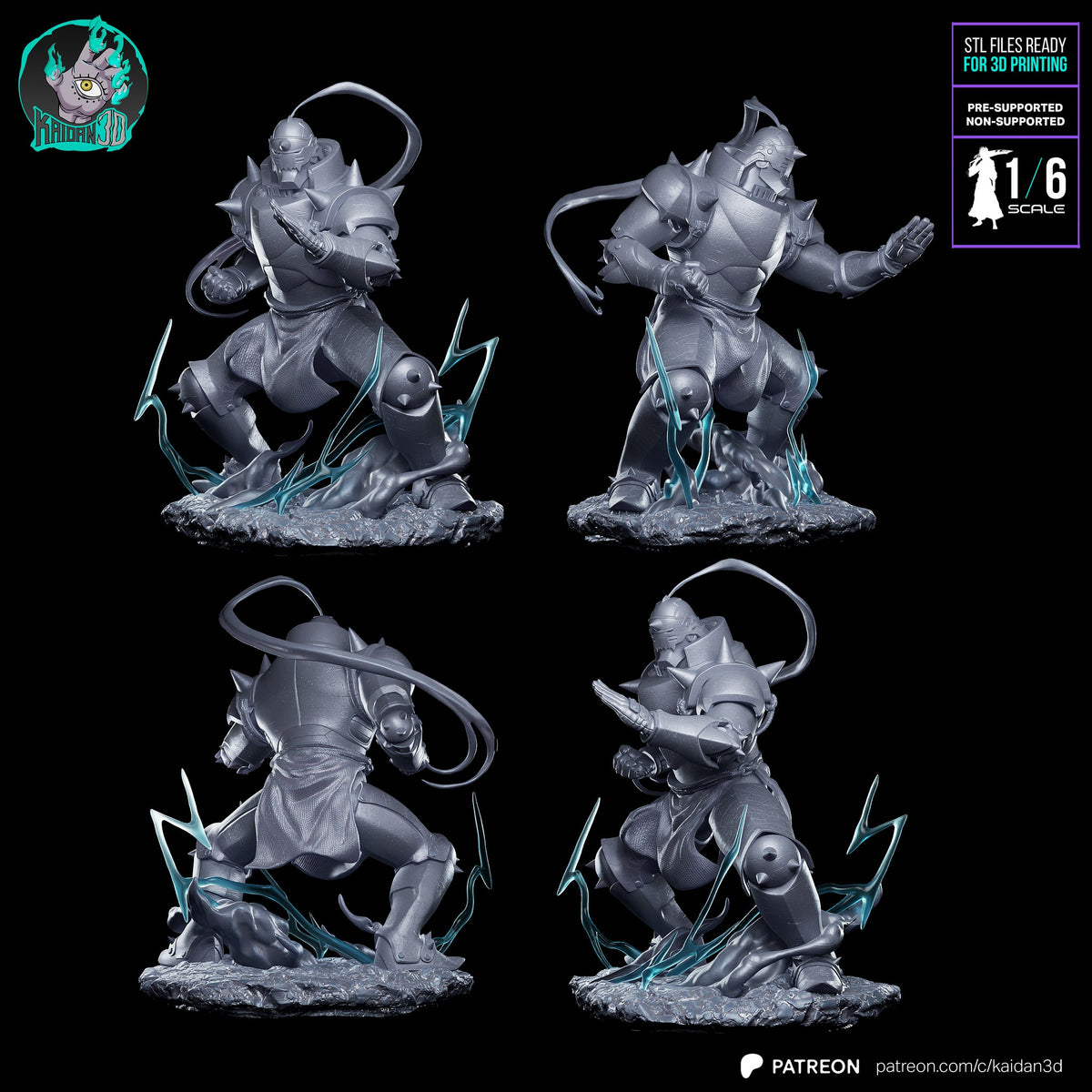 Alphonse Elric (Fullmetal Alchemist) resin figure by Kaidan 3D — studio render 5