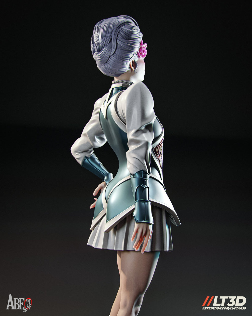 Betsy Braddock (Marvel) resin figure by Abe3D — studio render 15