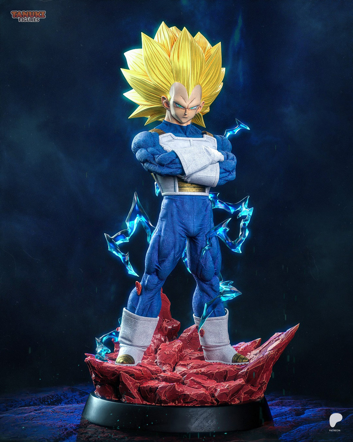 Vegeta (Dragon Ball) resin figure by Tanuki Figures — studio render 1
