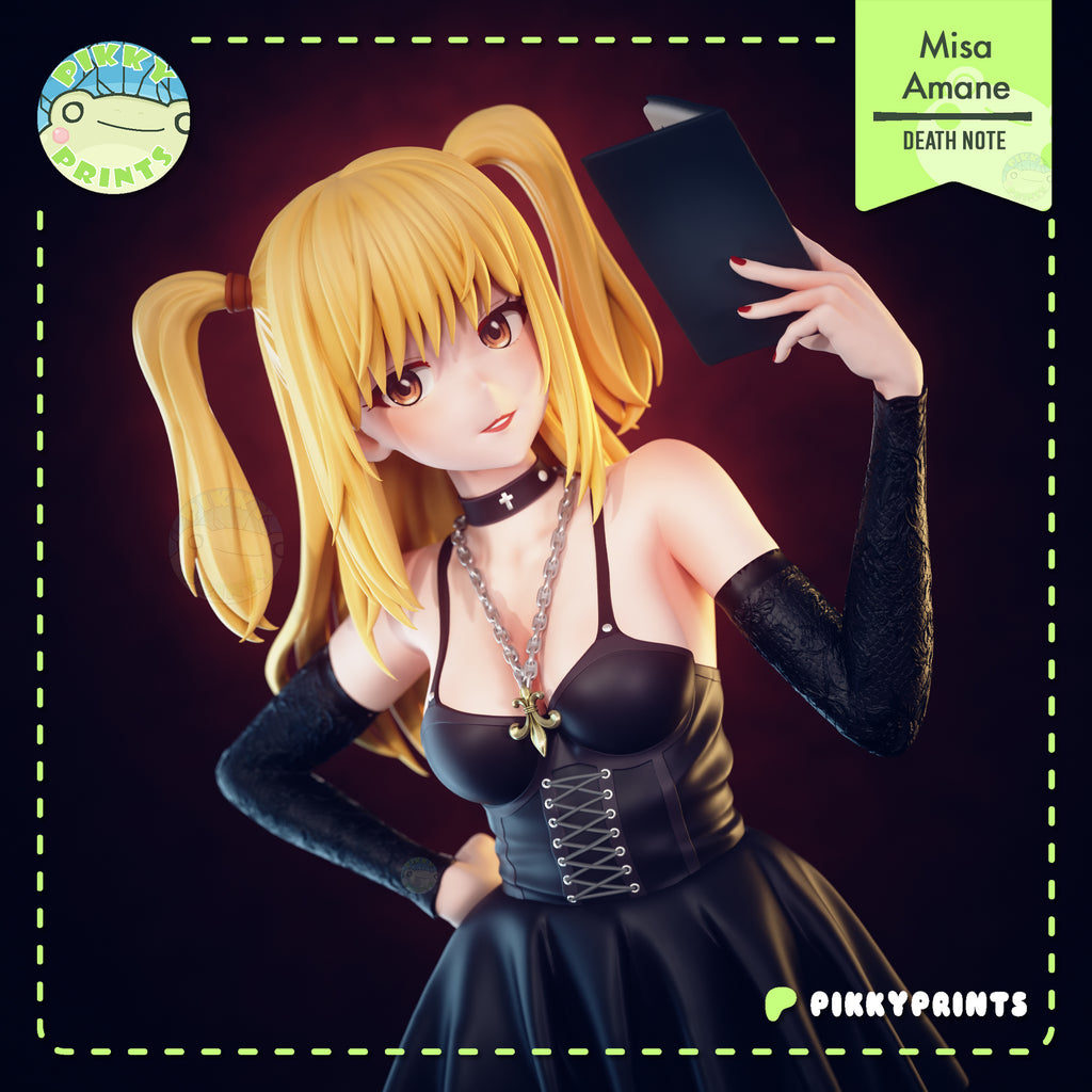 Misa Amane (Death Note) resin figure by PikkyPrints — studio render 1