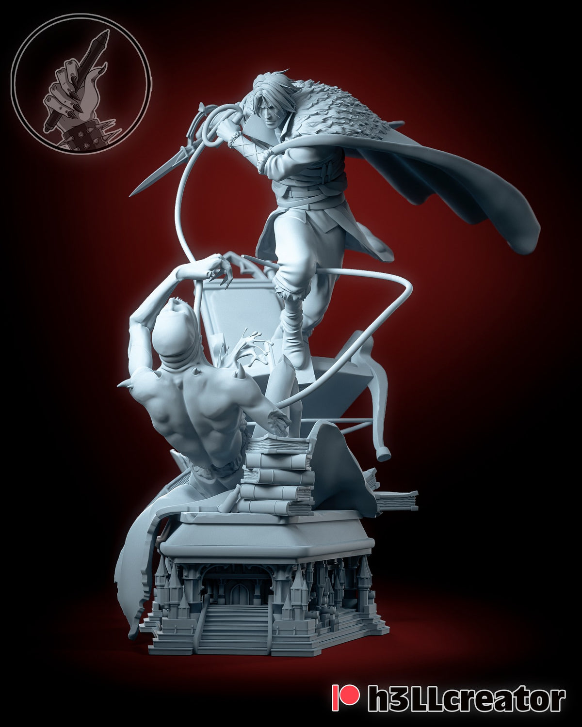 Trevor Belmont (Castlevania) resin figure by h3LLcreator — studio render 5